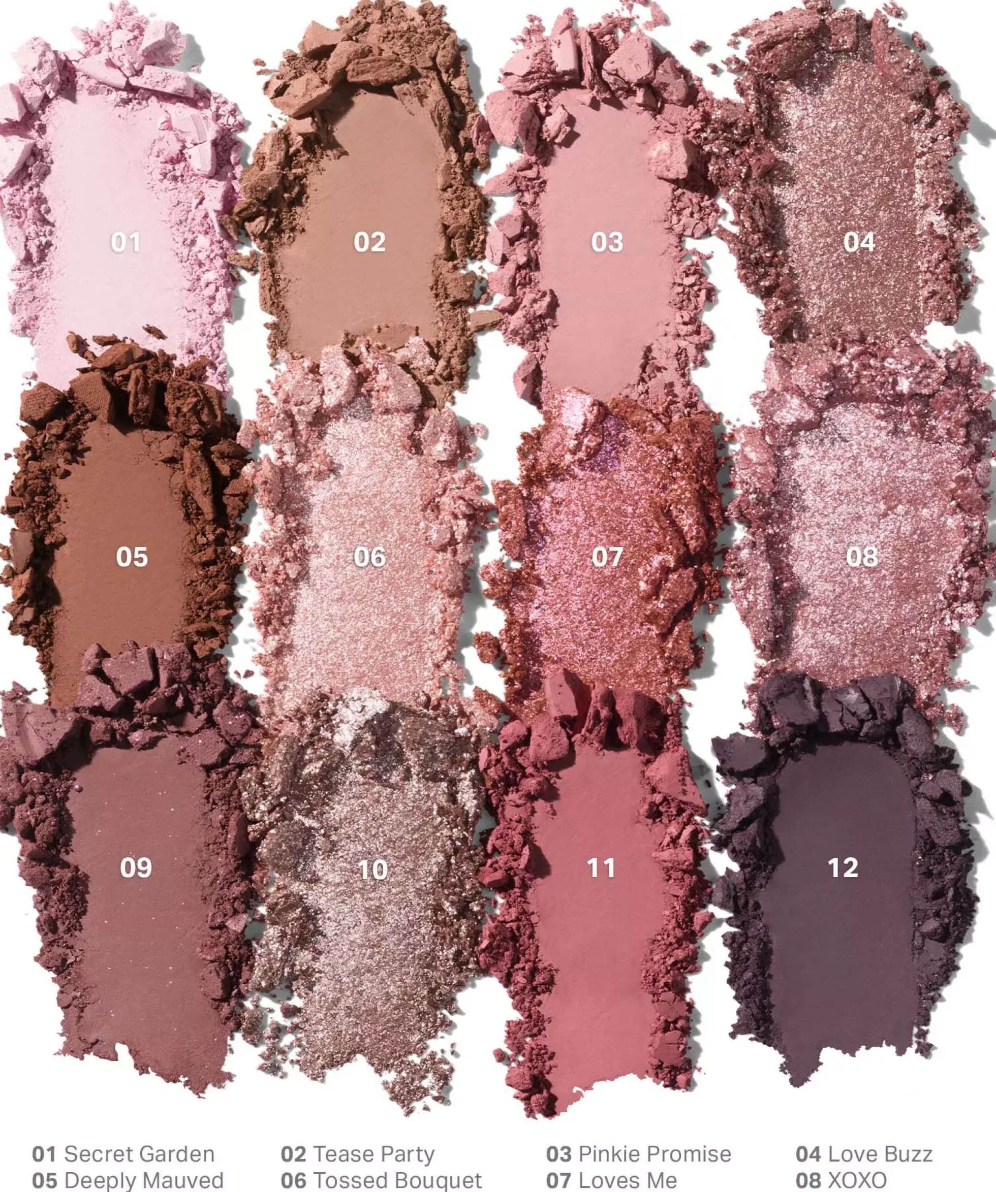 Morphe 12-Pan Eyeshadow Palette Rose Frequency Rose Frequency