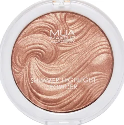 MUA Makeup Academy Shimmer Highlight Powder Iridescent Gold