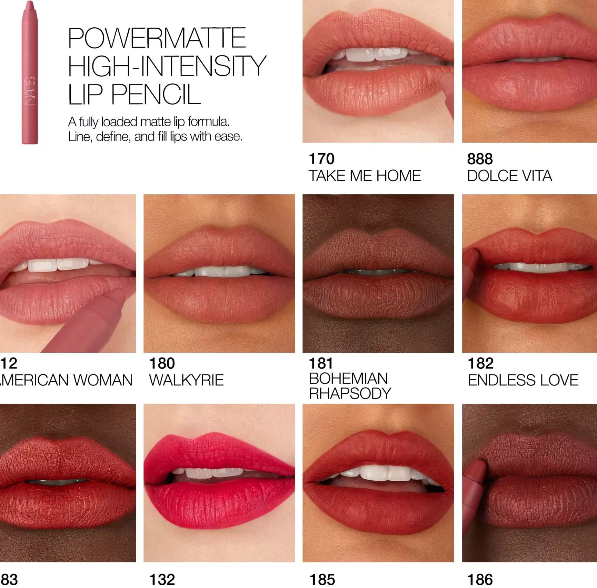 NARS Powermatte High-Intensity Lip Pencil 185 Cruella