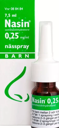 Nasin 0,25 mg/ml nässpray 7,5 ml