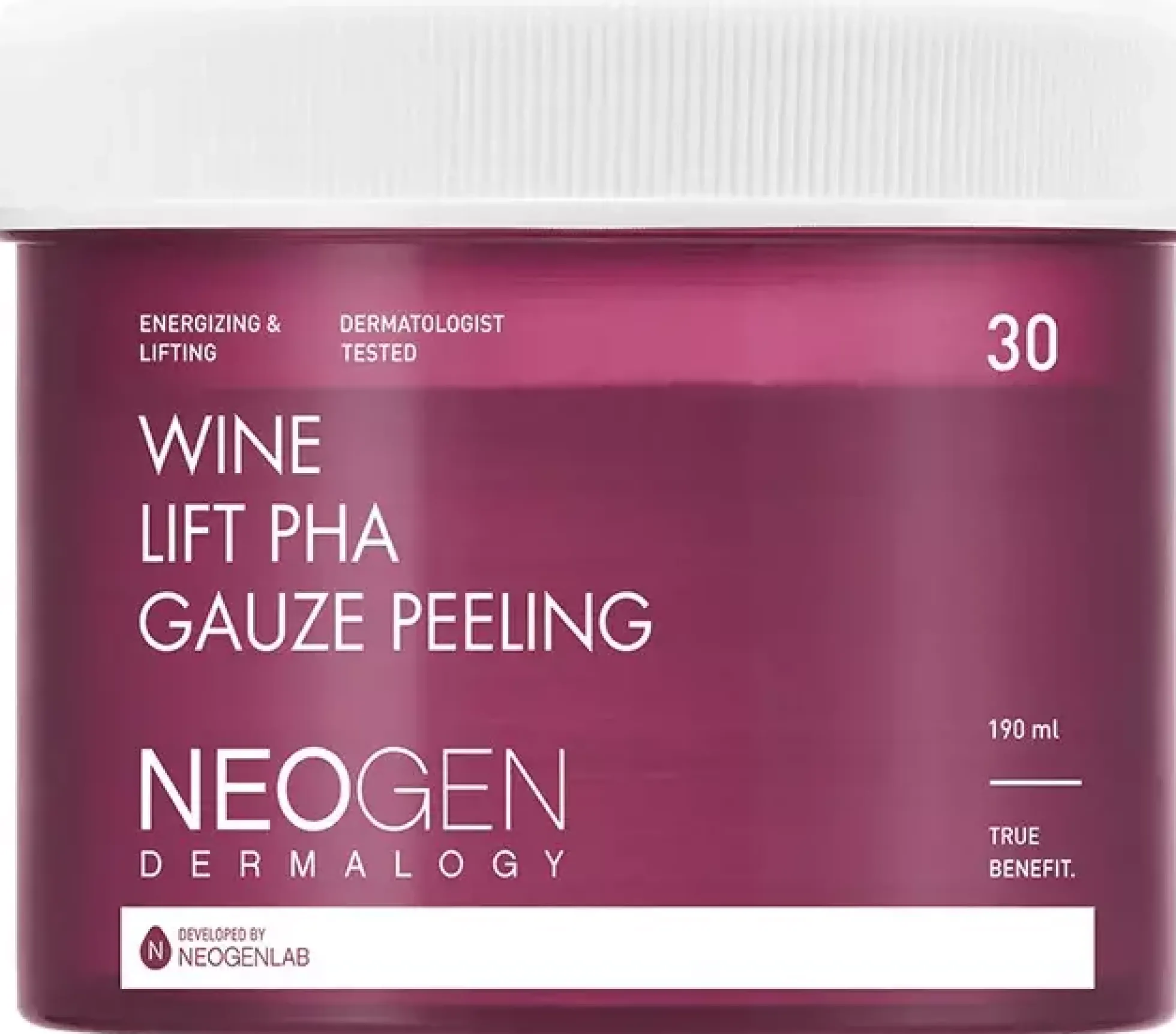 NEOGENBio-Peel+ Dermalogy Wine Lift PHA Gauze Peeling 190 ml