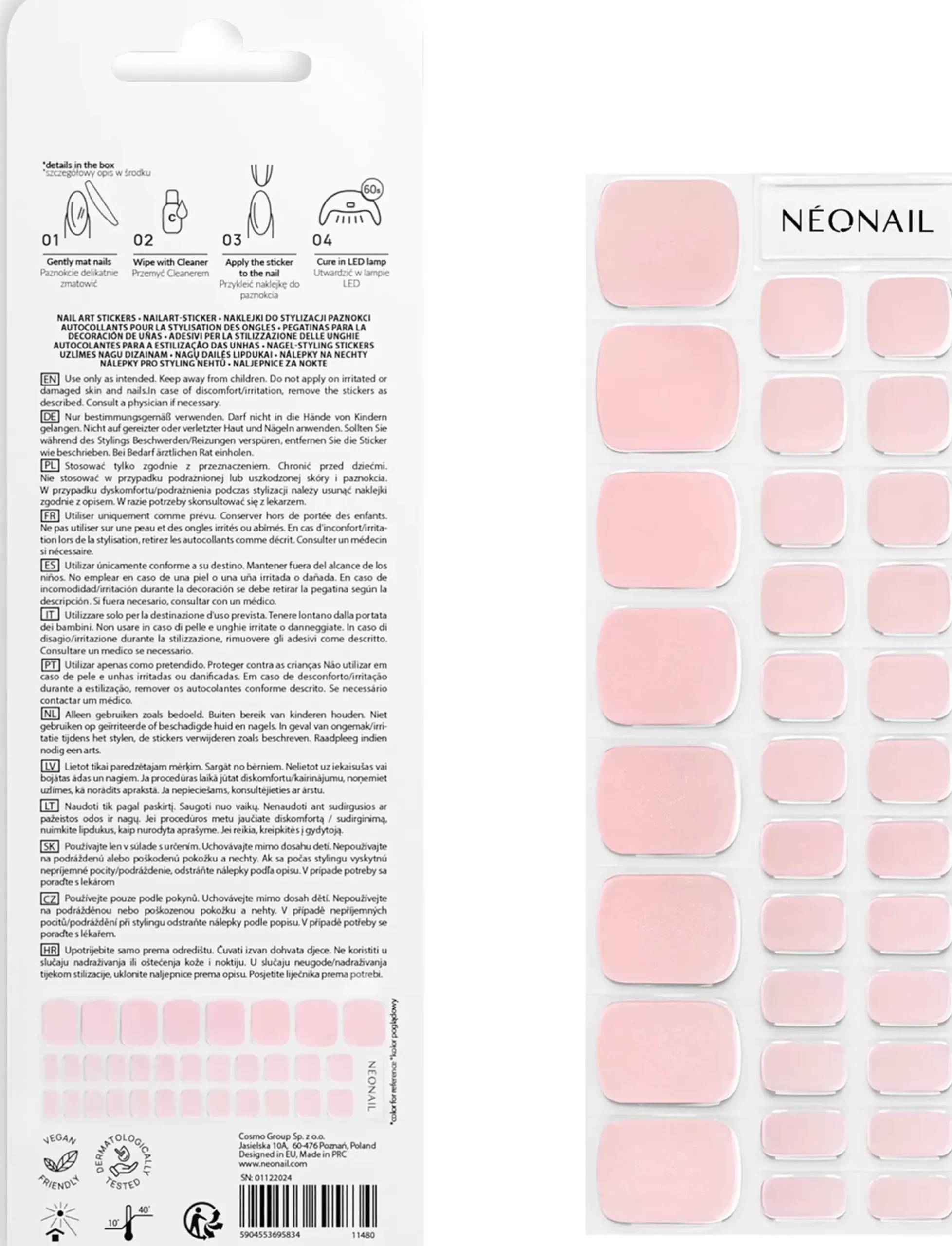 NEONAIL Gel Stickers Easy On Pedi P05