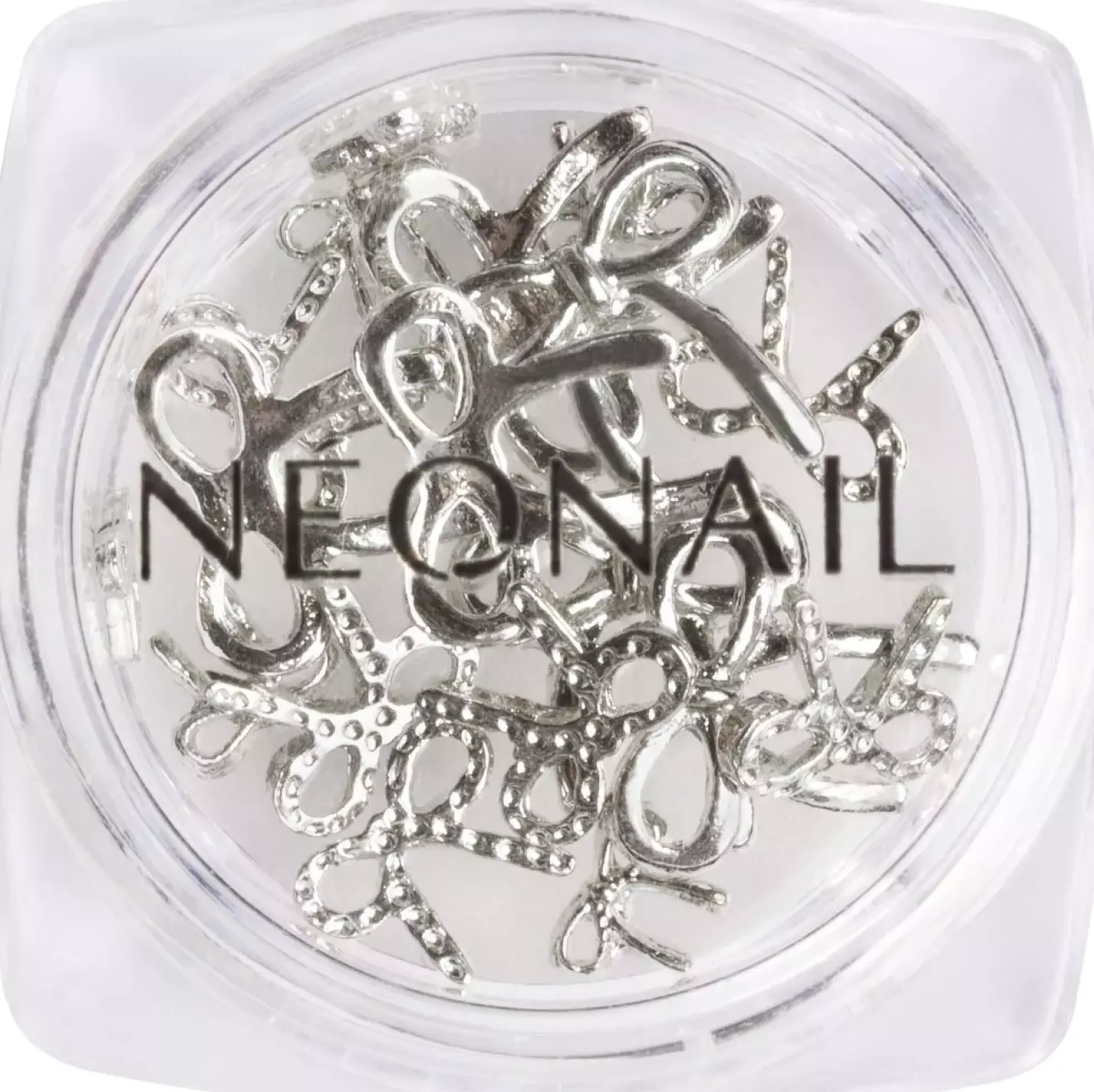 NEONAIL Nail Art 3D Silver bows
