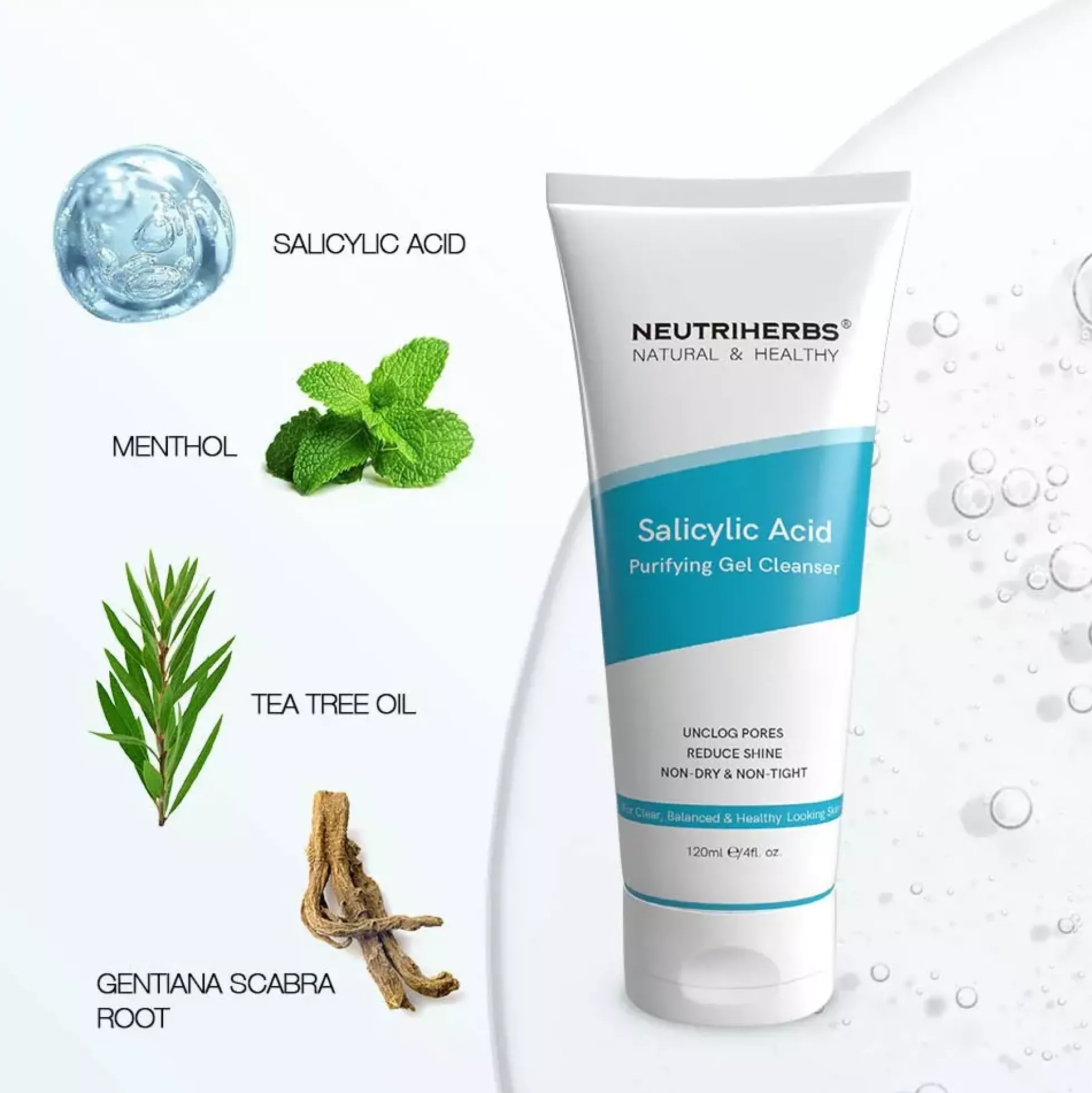 Neutriherbs Salicylic Acid Purifying Gel Cleanser 120 ml