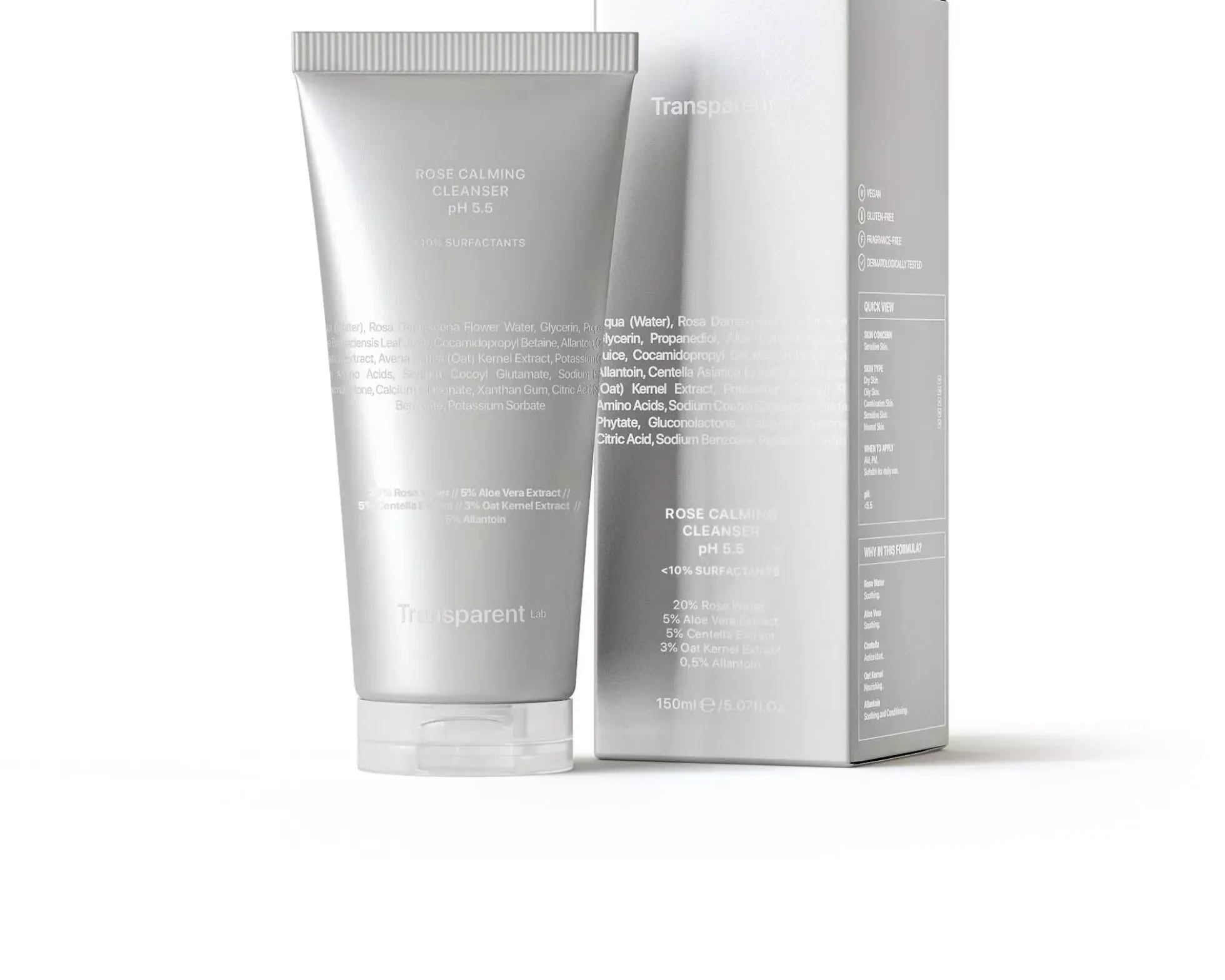 NICHE BEAUTY LABTransparent Lab Rose Calming Cleanser Ph 5.5 150 ml