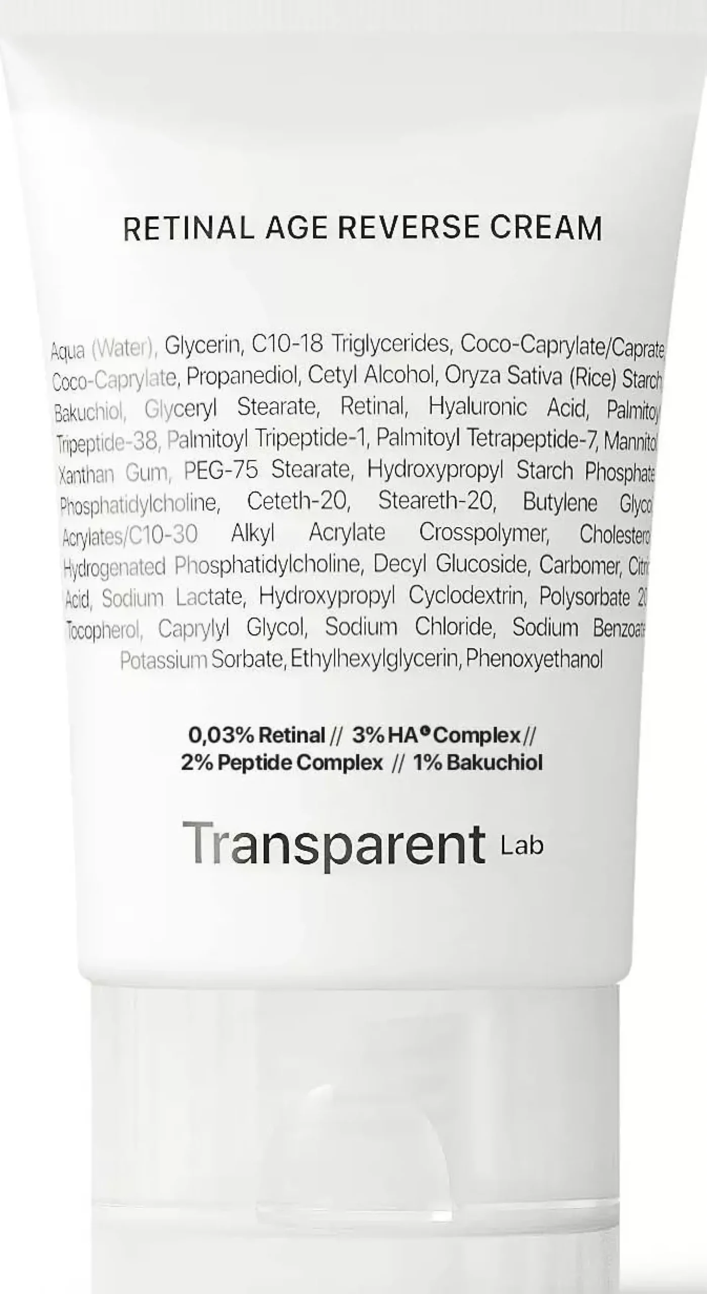 NICHE BEAUTY LABTransparent Lab Retinal Age Reverse Cream 50 ml