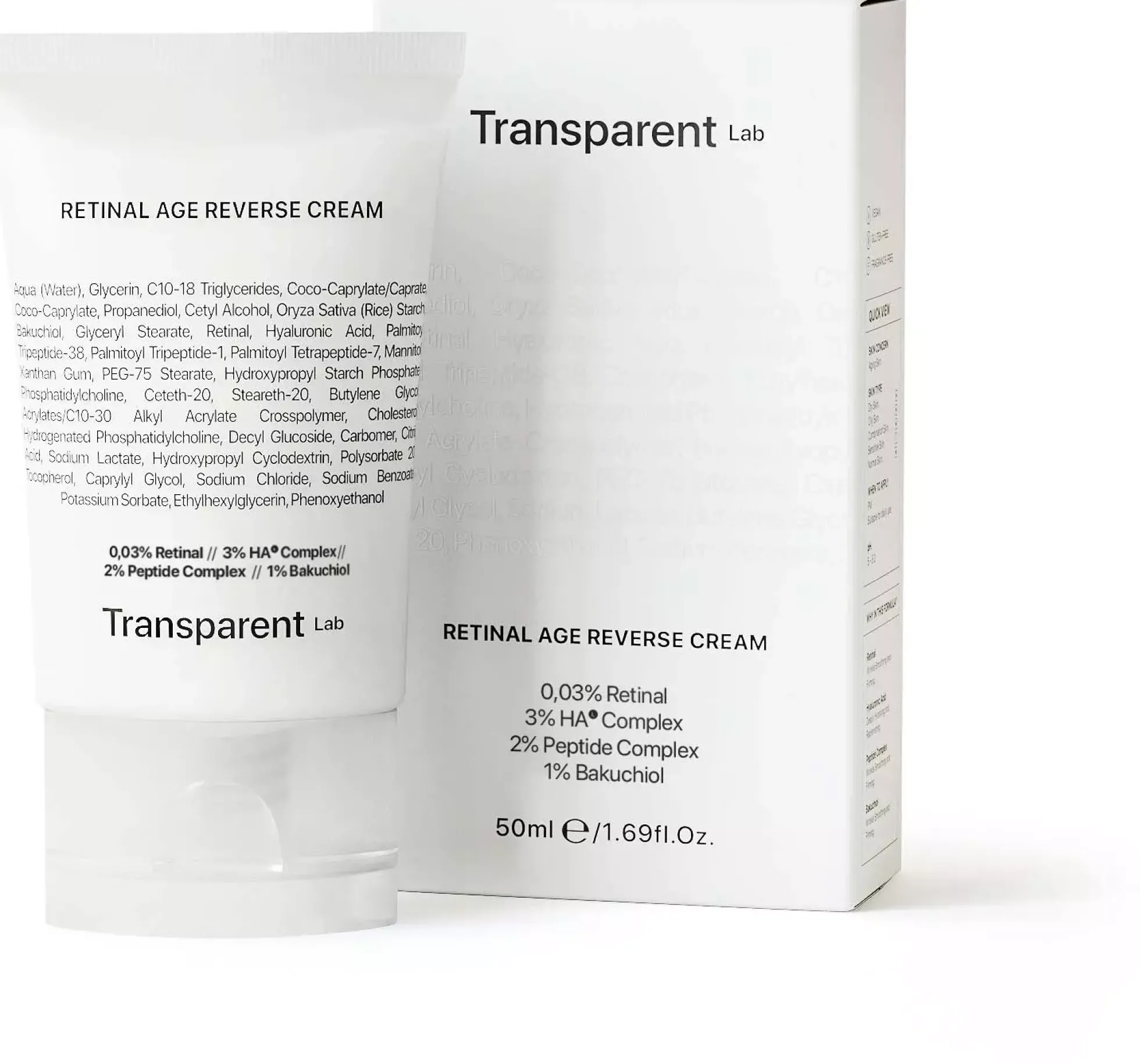 NICHE BEAUTY LABTransparent Lab Retinal Age Reverse Cream 50 ml