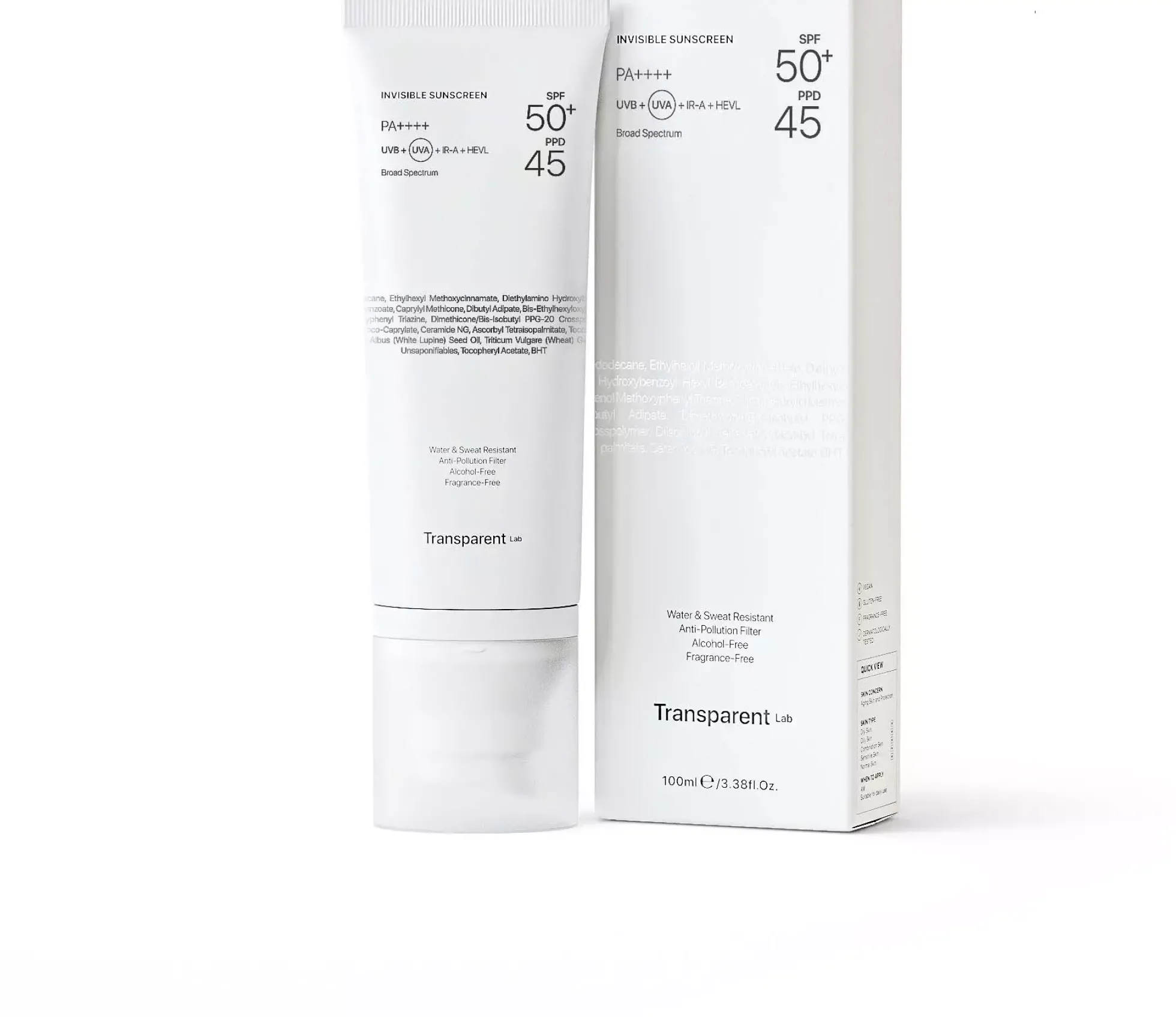 NICHE BEAUTY LABTransparent Lab Invisible Sunscreen SPF50+ 100 ml
