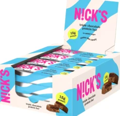 NICK'S Protein bar triple chocolate 50 g x 12