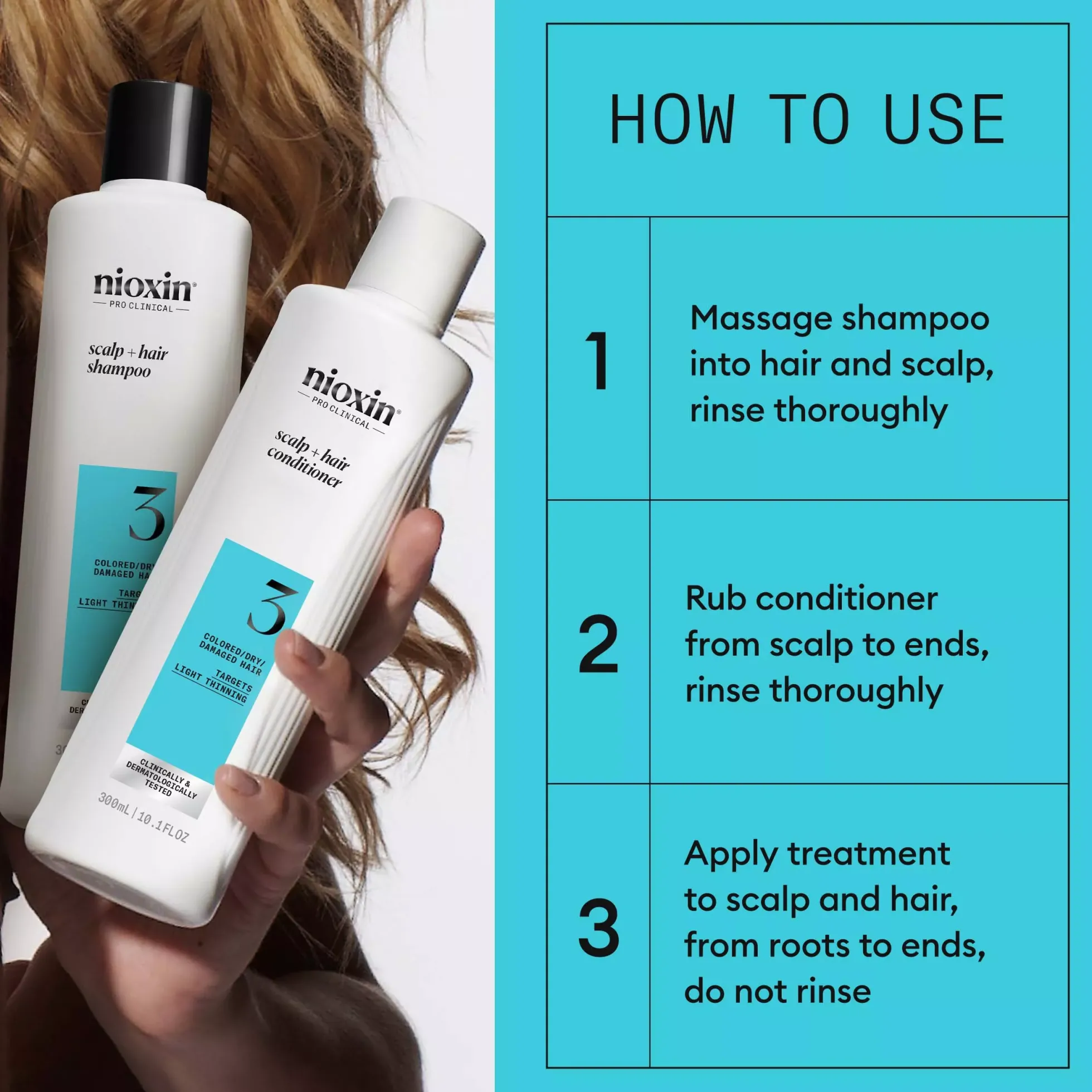 NioxinSystem 3 Loyalty Kit for Colored Thinning Hair
