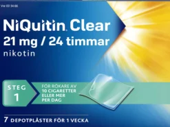 NiQuitin Clear 21 mg/24 Timmar Depotplåster 7 st