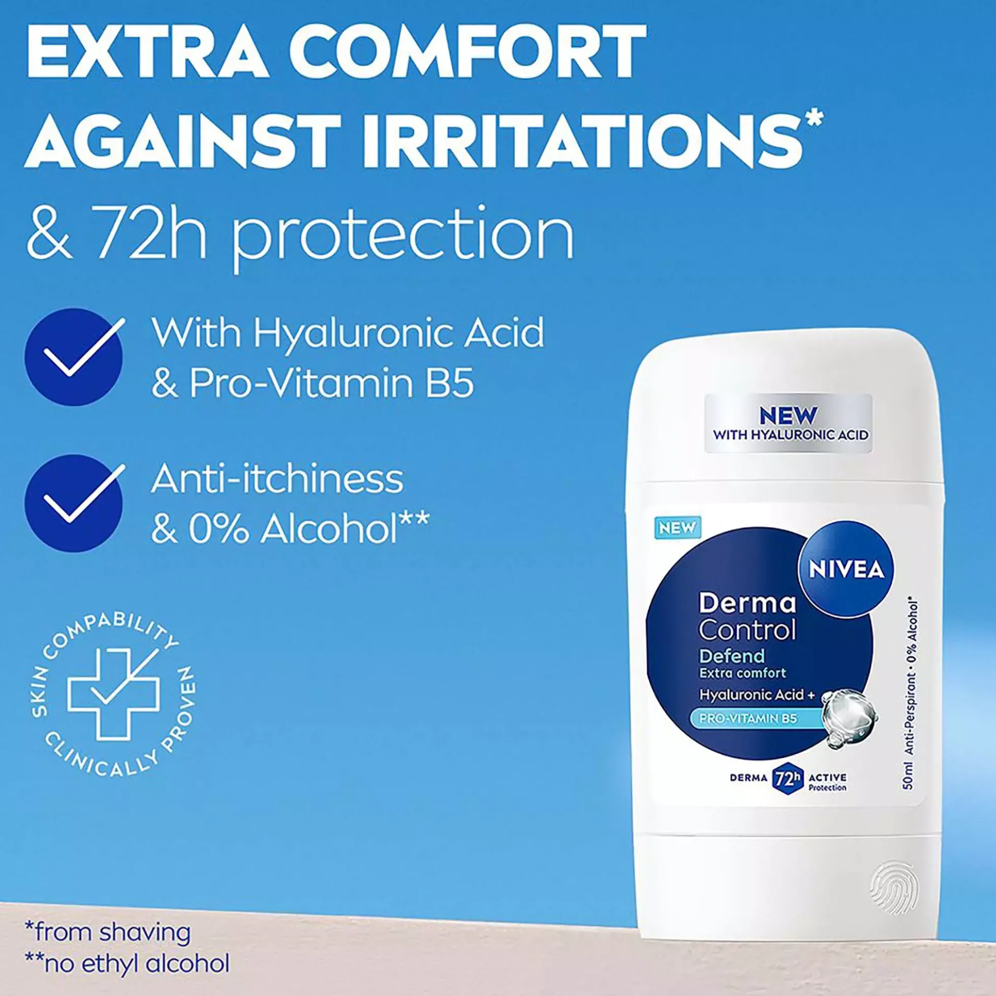 NIVEADerma Control Antiperspirant Deo Stick Defend 50 ml
