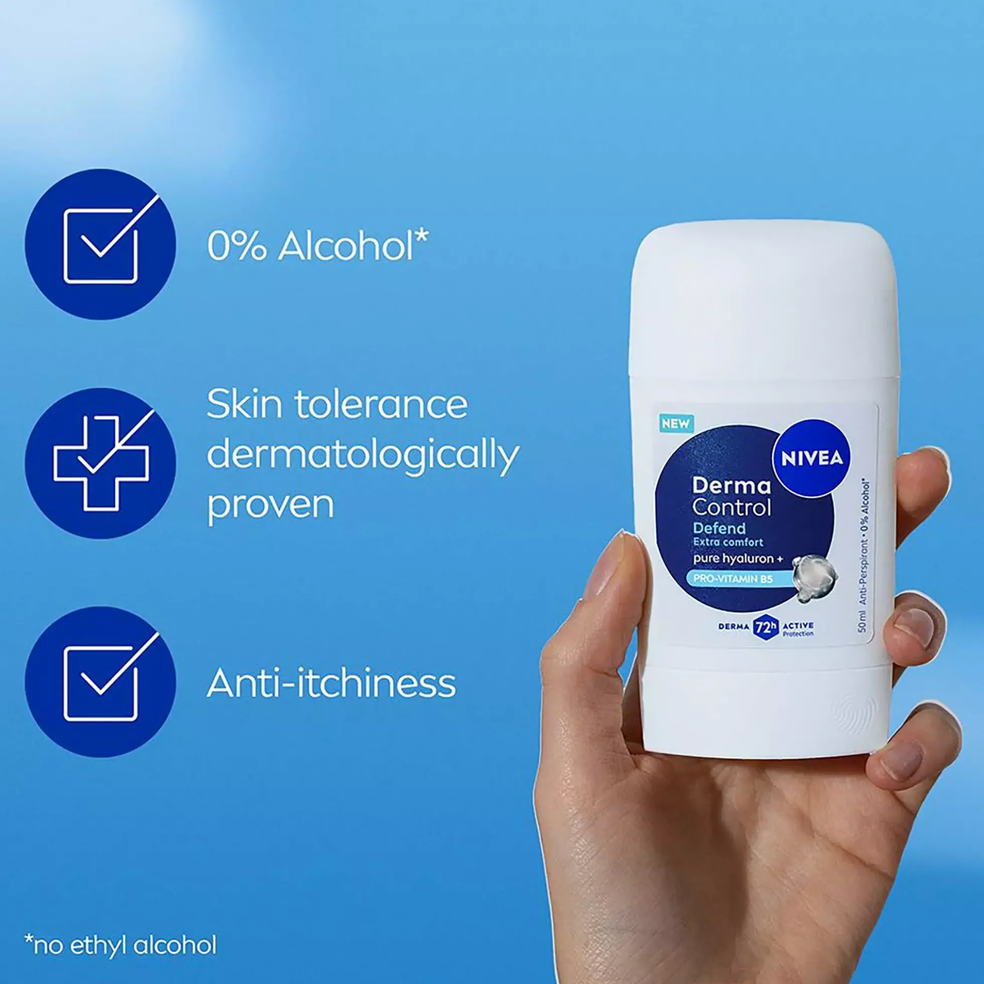 NIVEADerma Control Antiperspirant Deo Stick Defend 50 ml