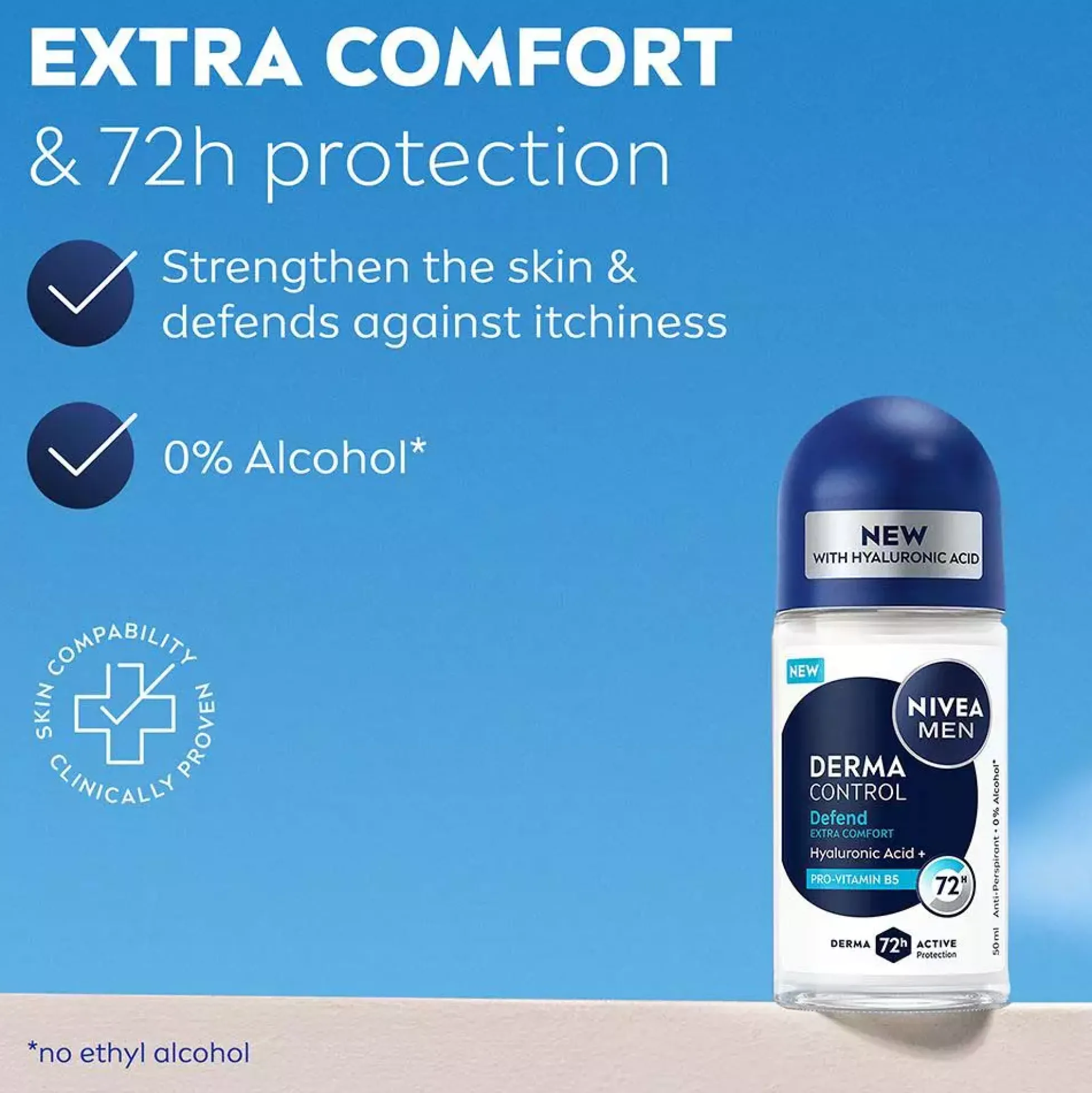 NIVEADerma Control Antiperspirant Deo Defend Roll On 50 ml