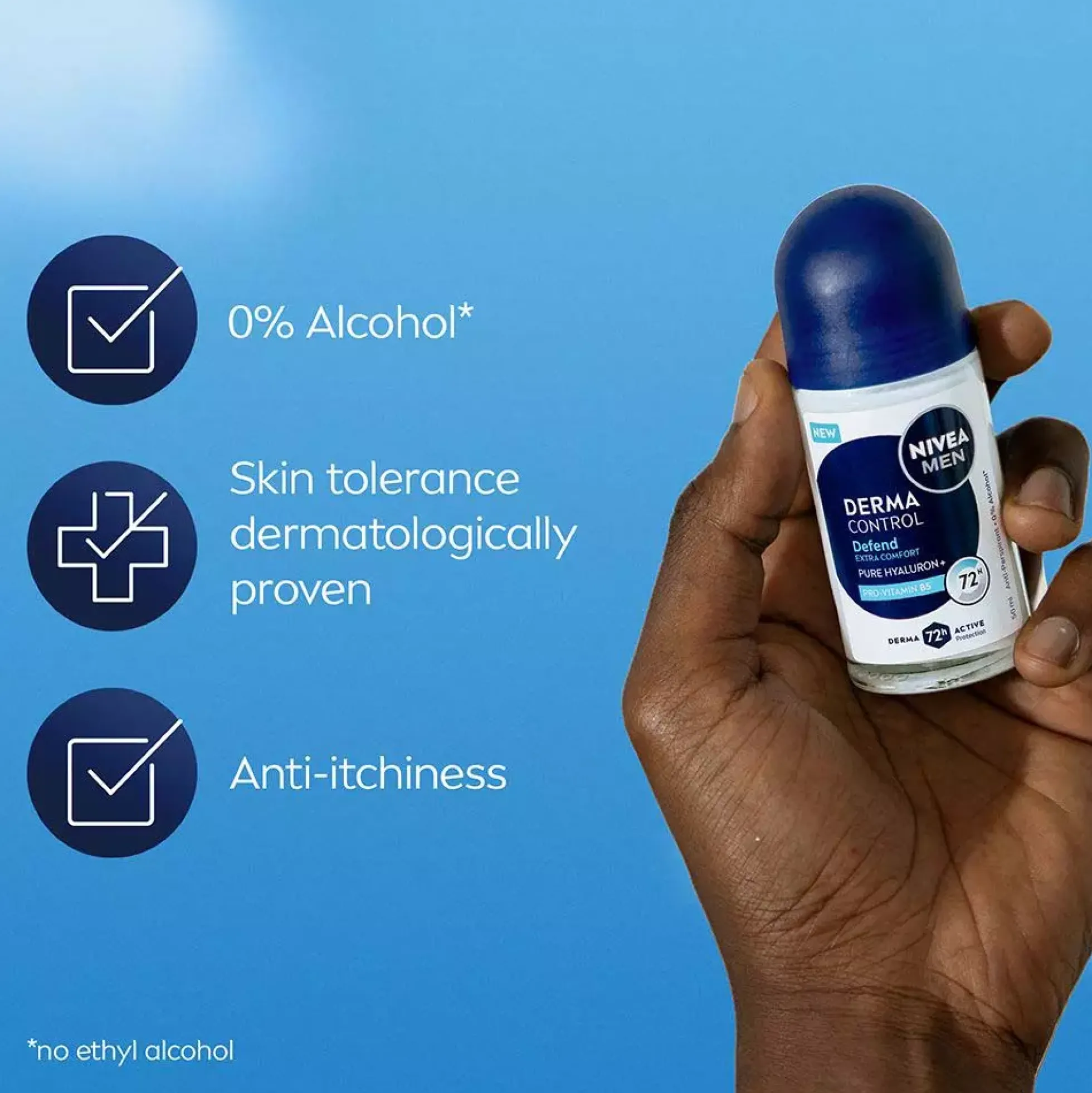 NIVEADerma Control Antiperspirant Deo Defend Roll On 50 ml