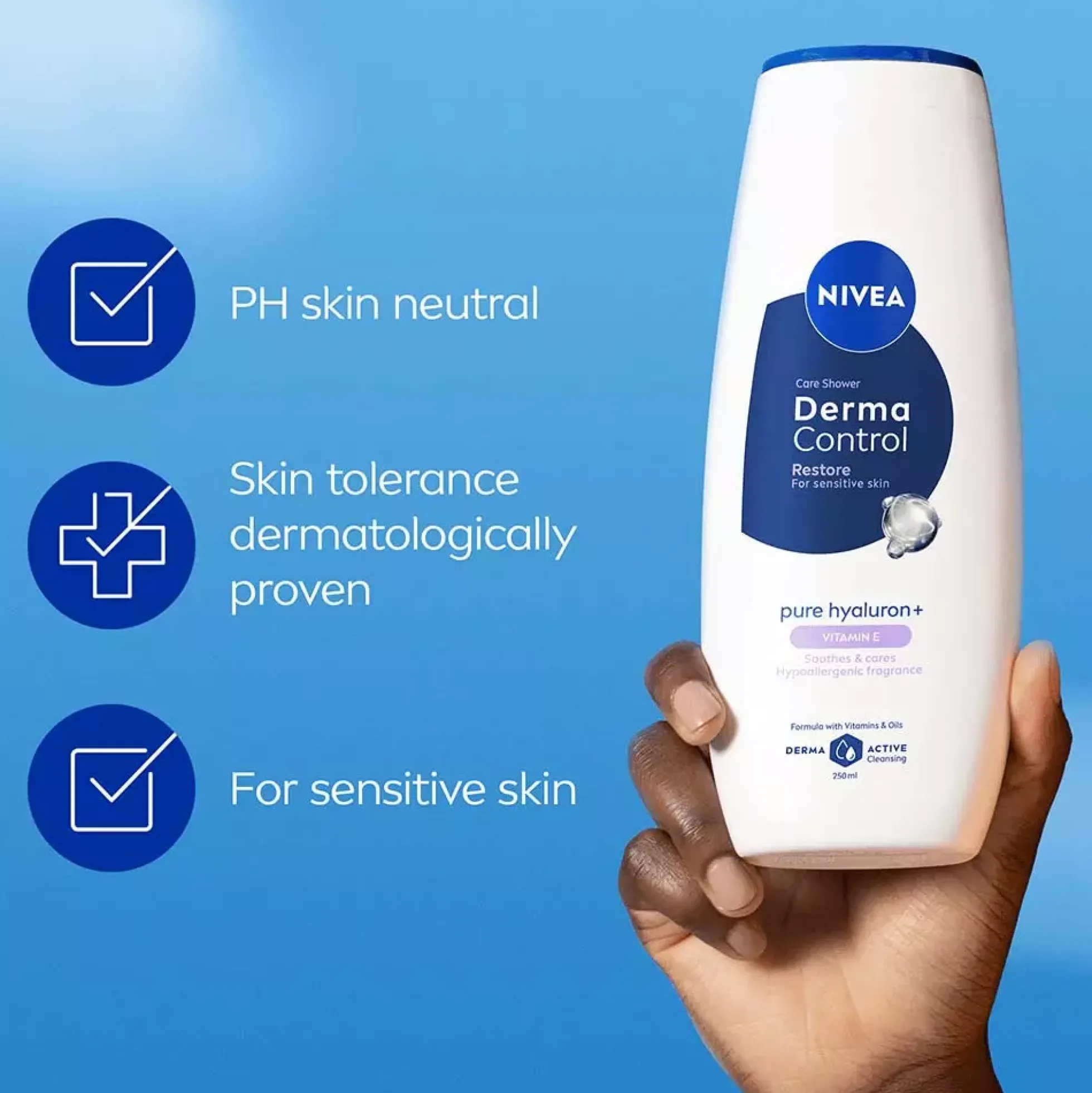 NIVEADerma Control Restore Sensitive Shower 250 ml