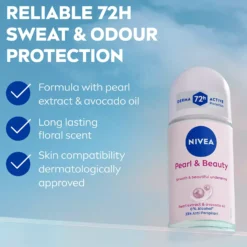 NIVEA Pearl & Beauty Antiperspirant Deo Roll on 50 ml