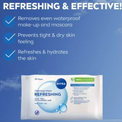 NIVEA Rengöringsservetter ansikte Cleansing Wipes Refreshing
