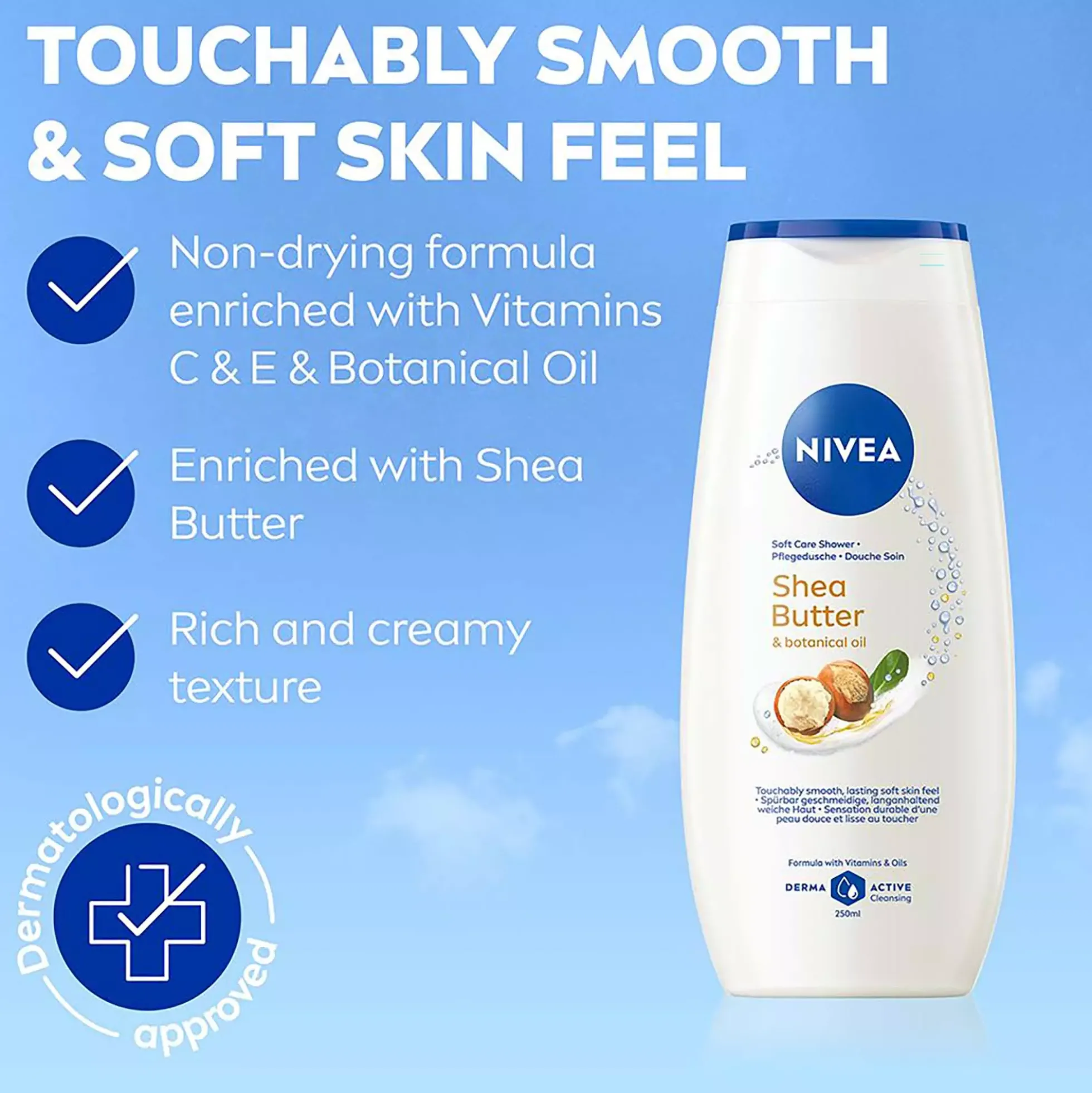 NIVEA Shea Butter & Botanical Oil Care Shower 250 ml