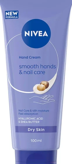 NIVEA Smooth Hands & Nail Care Hand Cream 100 ml
