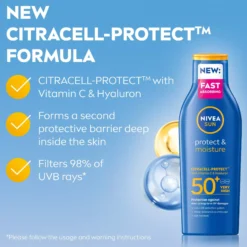 NIVEASUN Protect & Moisture Sun Lotion SPF 50+ 200 ml