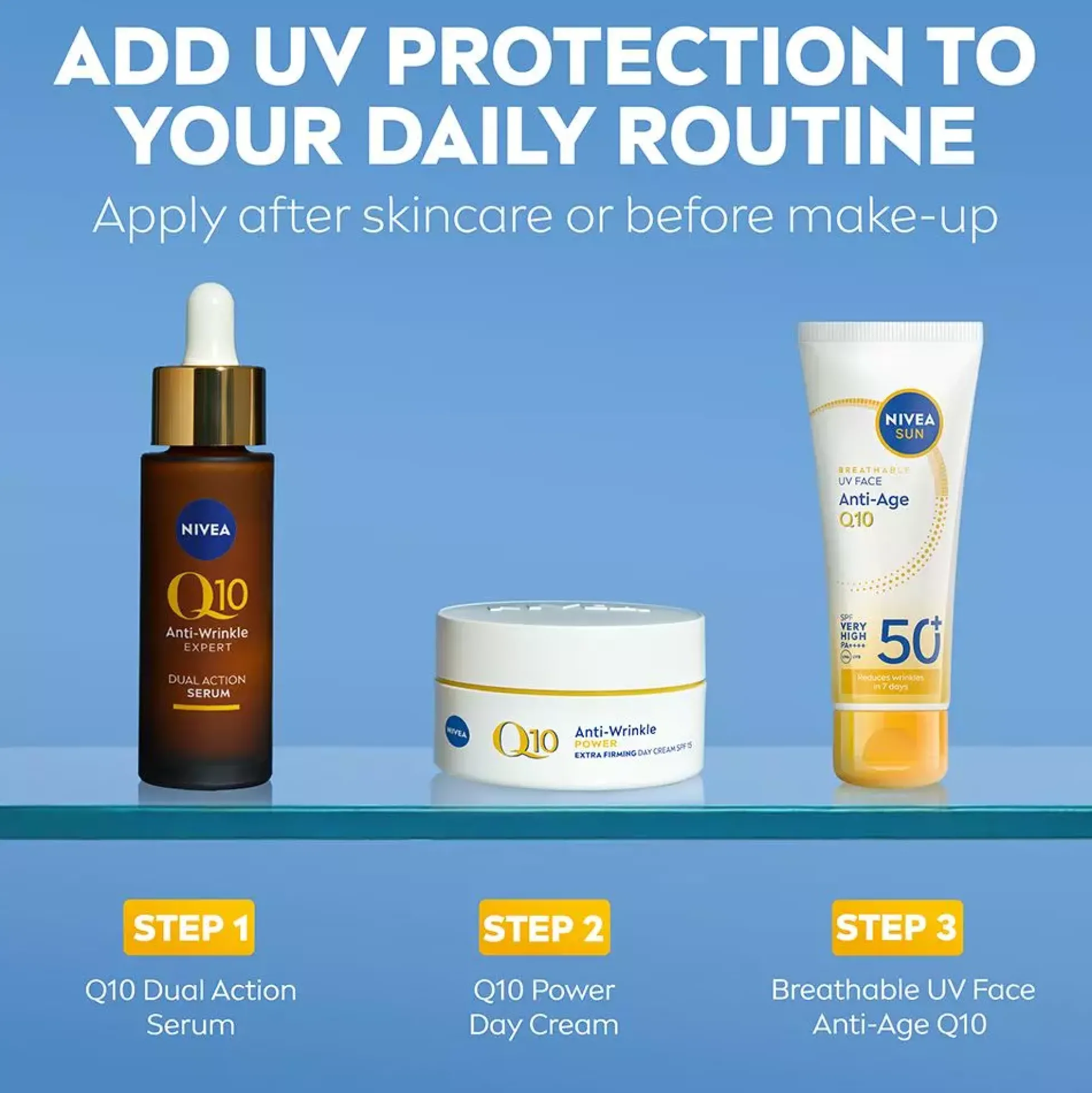 NIVEASUN UV Face Anti-Age Q10 Cream SPF 50+ 40 ml