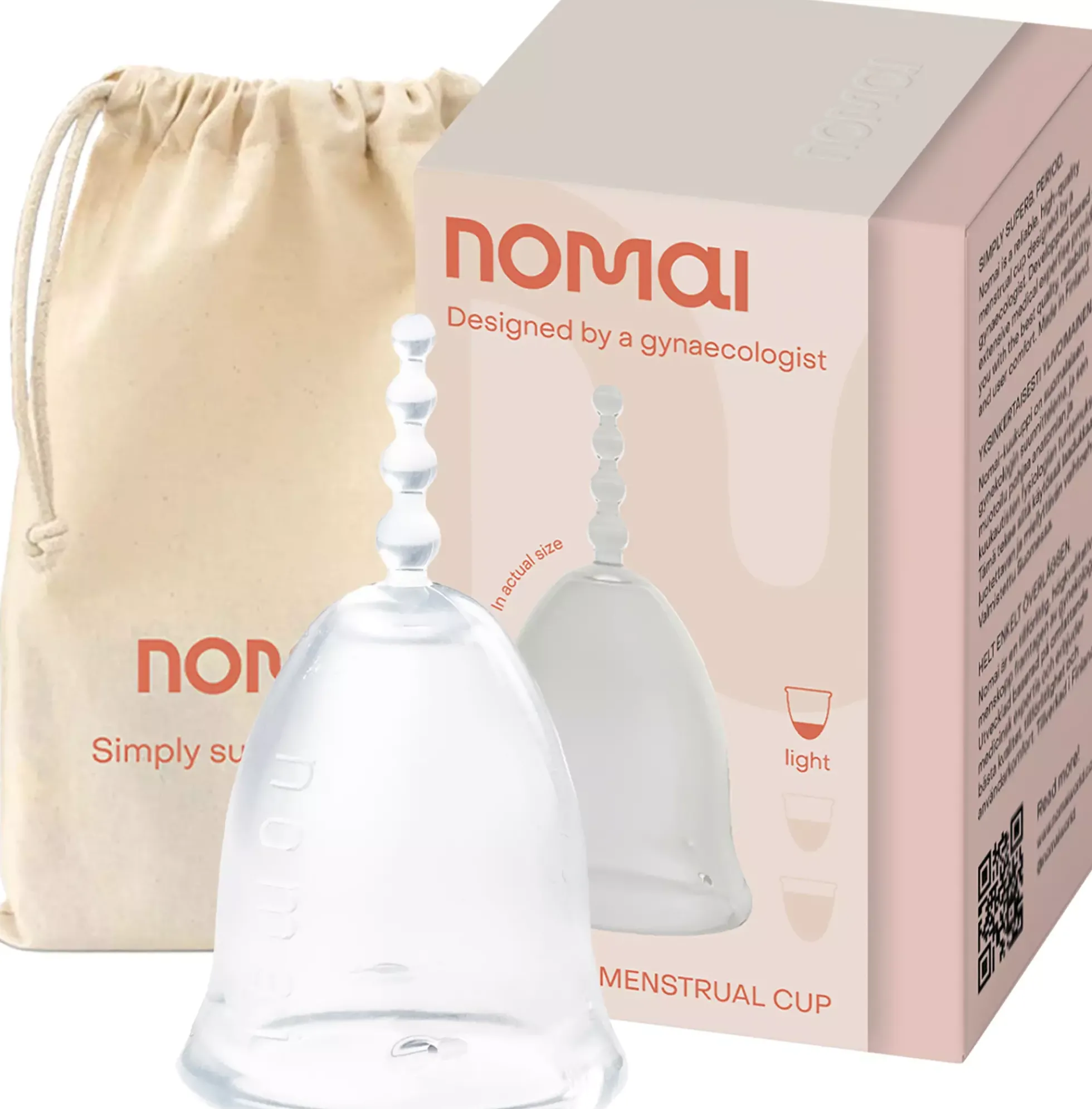 Nomai Menstrual Cup Medium Clear