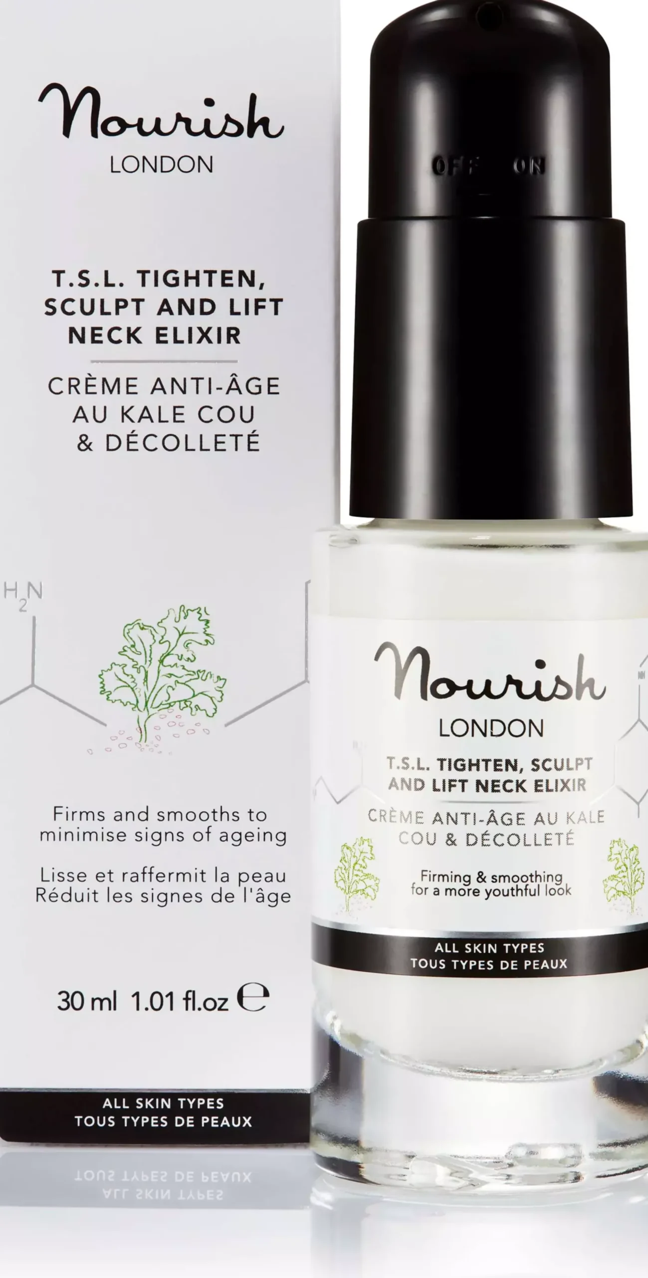 Nourish London TSL Tighten, Lift and Sculpt Neck Elixir 30 ml