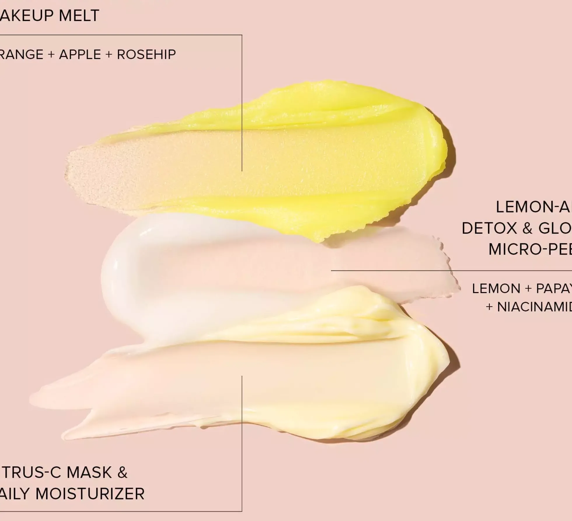 Nudestix 3-Step Citrus Skin Renewal - Makeup (Melt, Micro-peel, Moisturizer)