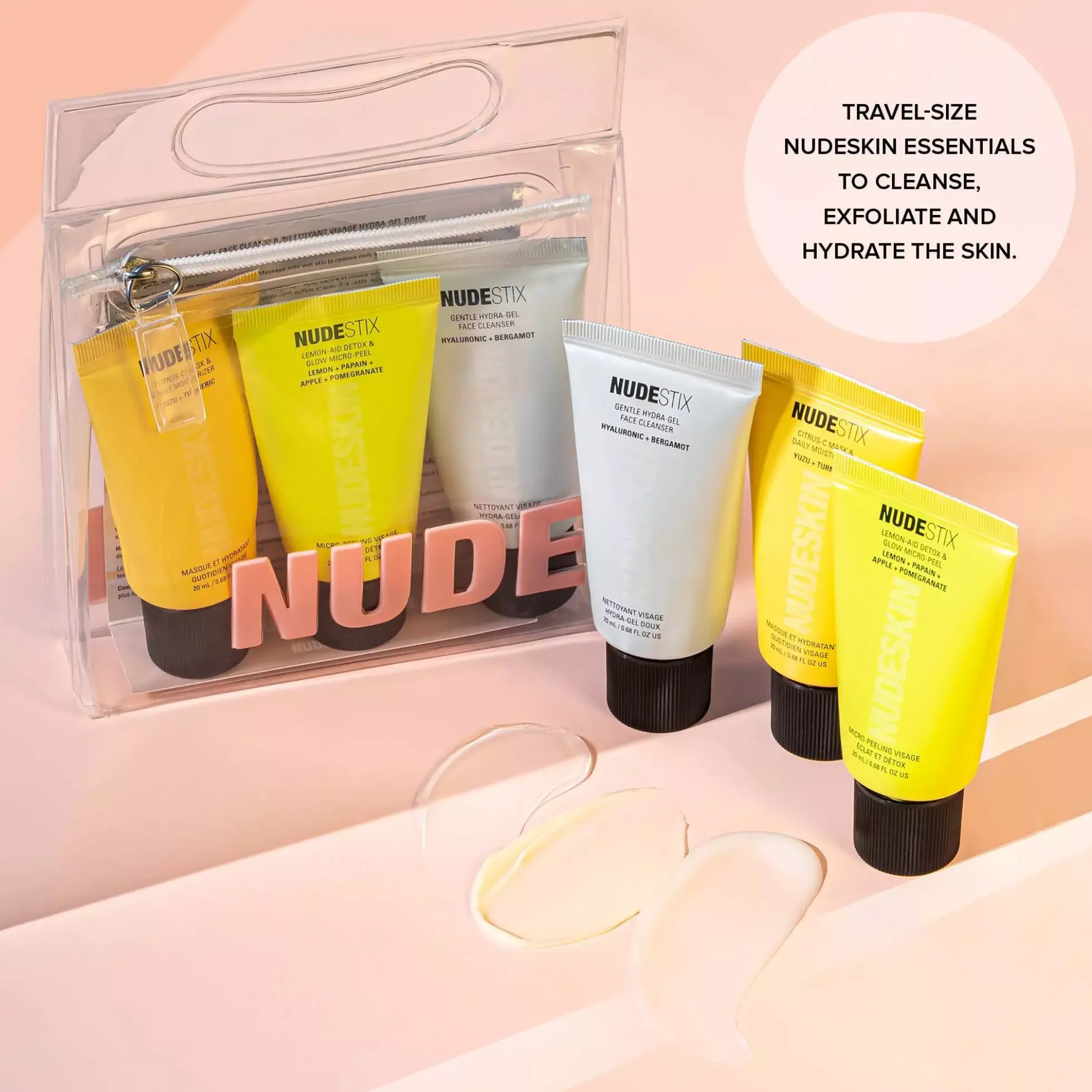 Nudestix 3-Step Citrus Skin Renewal - Sensitive (Cleanser, Micro-peel, Moisturizer)