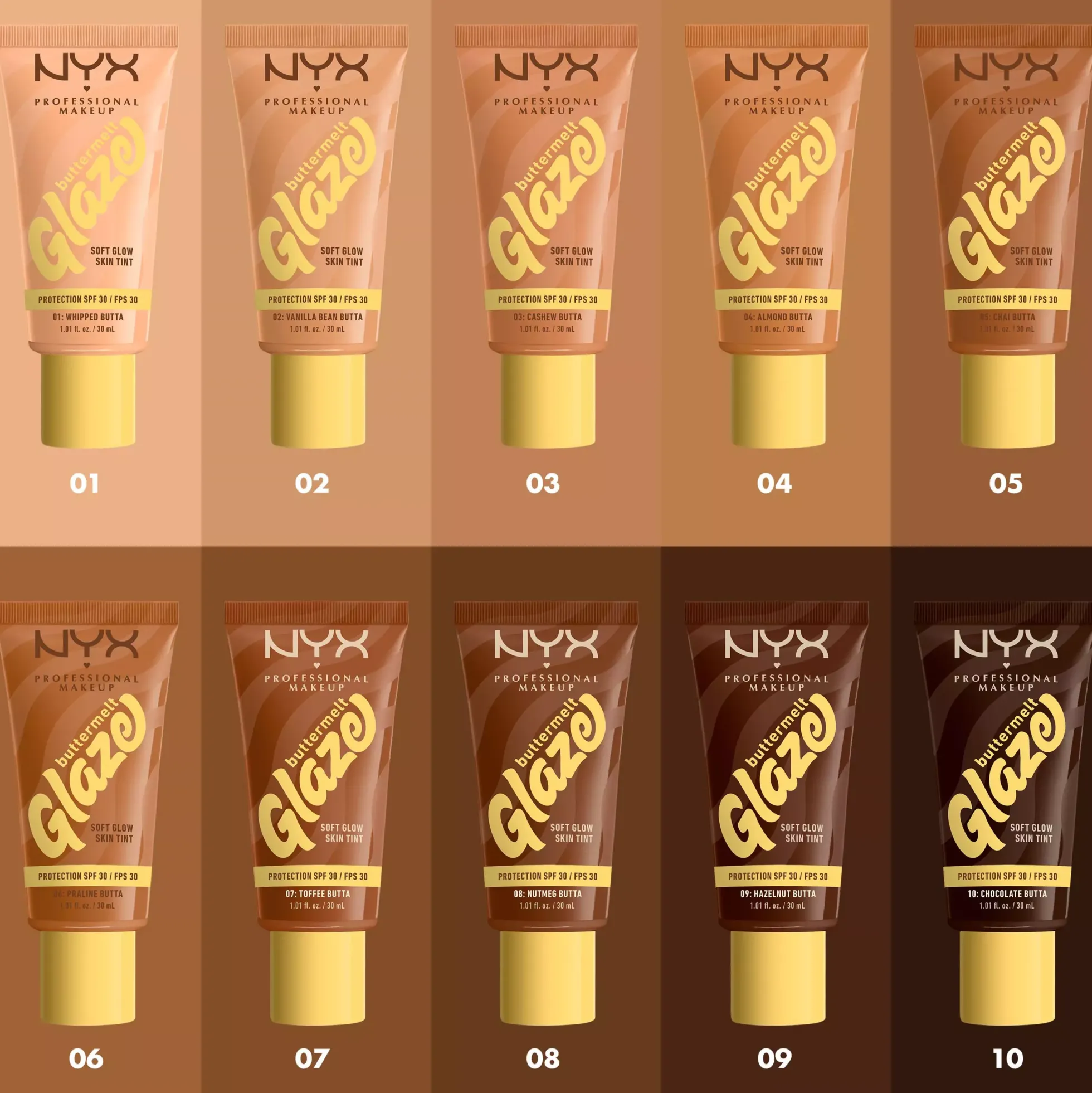 NYX PROFESSIONAL MAKEUP Buttermelt Glaze Skin Tint 02 Vanilla Bean Butta