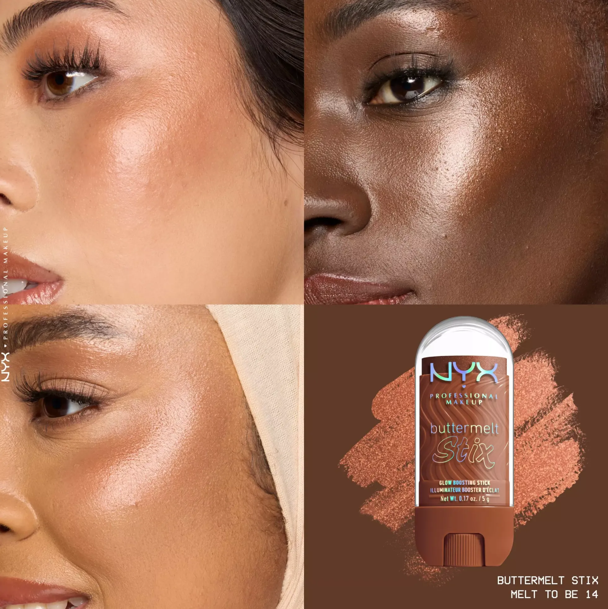 NYX PROFESSIONAL MAKEUP Buttermelt Glaze Highlighter Stix 03 That'S So Melt