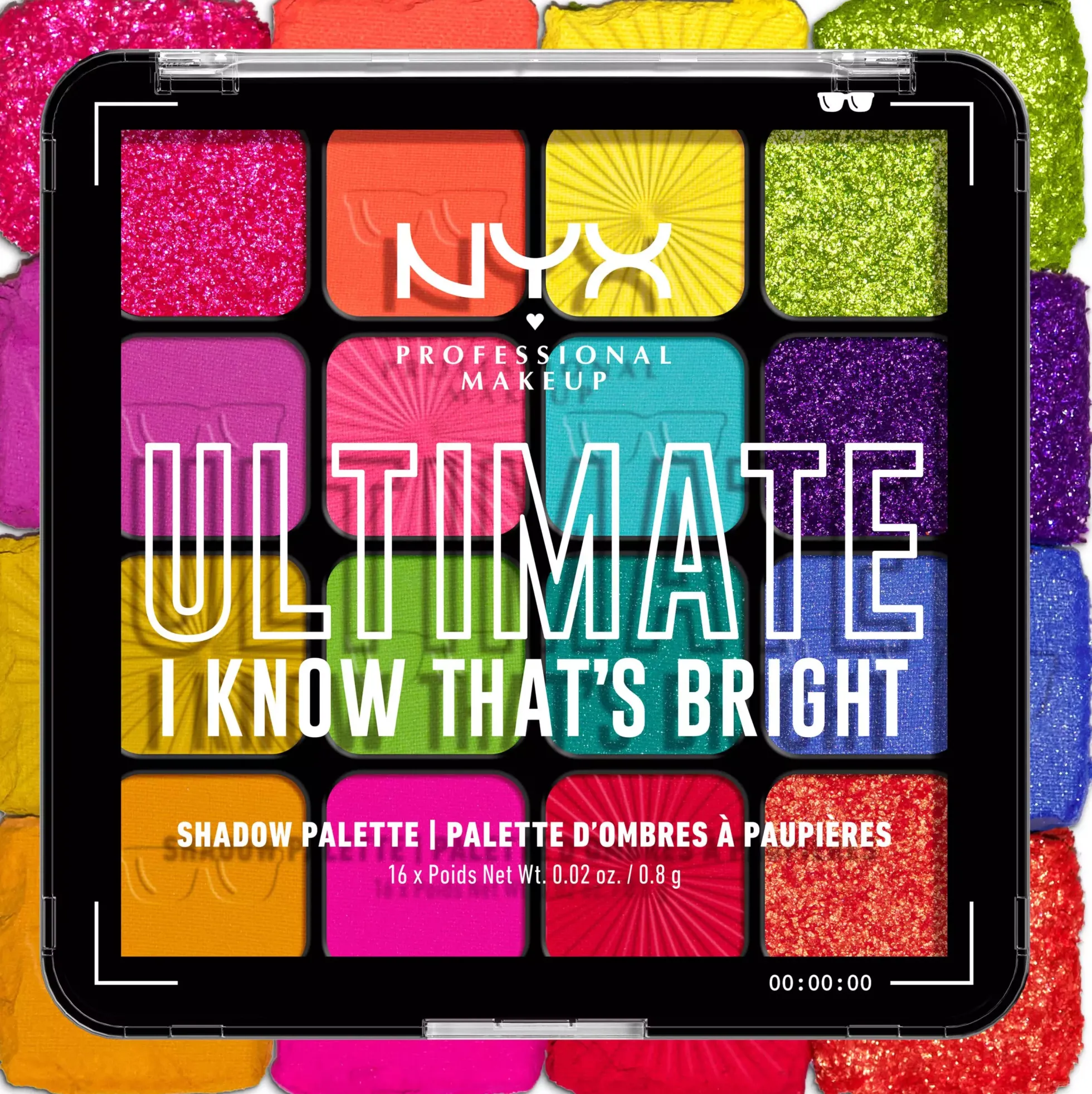 NYX PROFESSIONAL MAKEUP Ultimate Shadow Palette 04W I Know Thats Bright