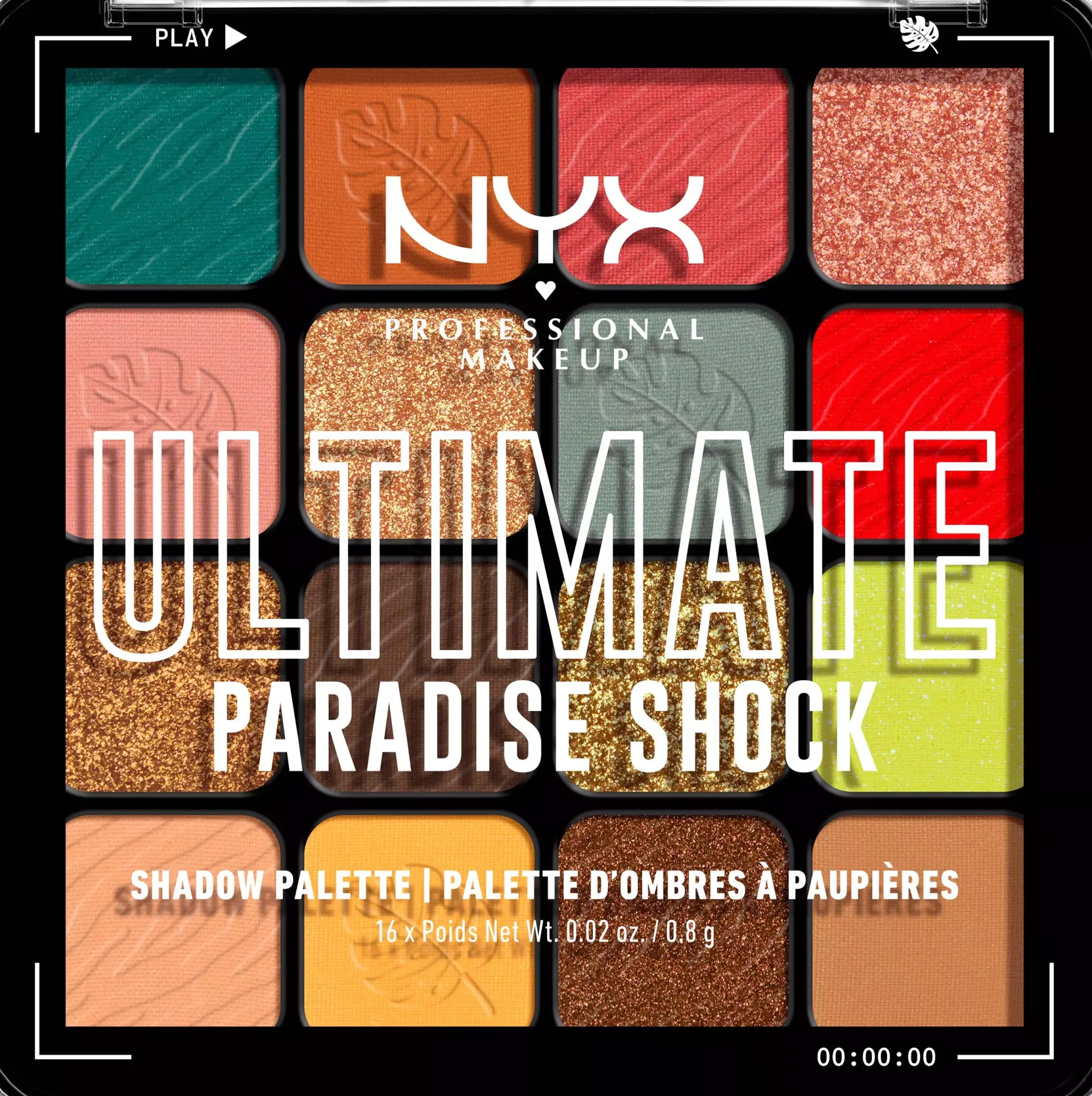 NYX PROFESSIONAL MAKEUP Ultimate Shadow Palette 02W Paradise Shock