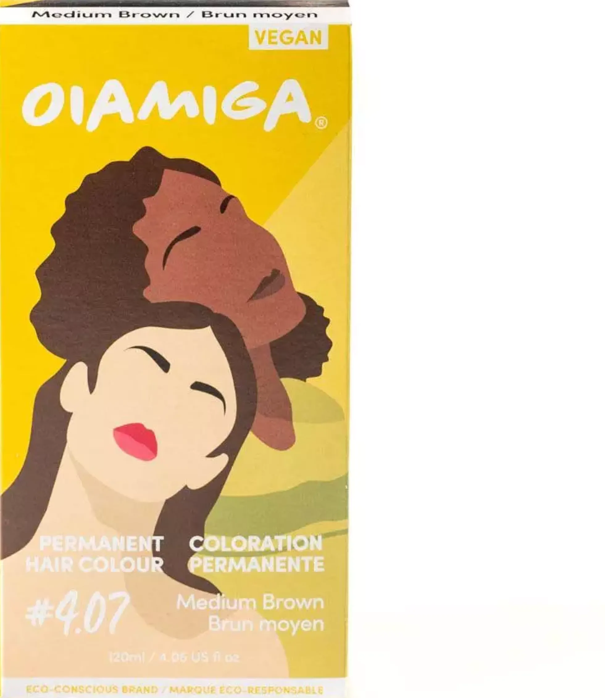 Oiamiga Permanent Hair Colour Medium Brown