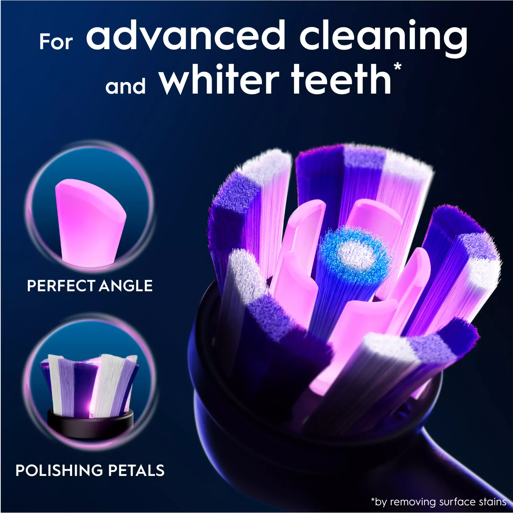 Oral B iO Radiant White Toothbrush Heads Black 3 st
