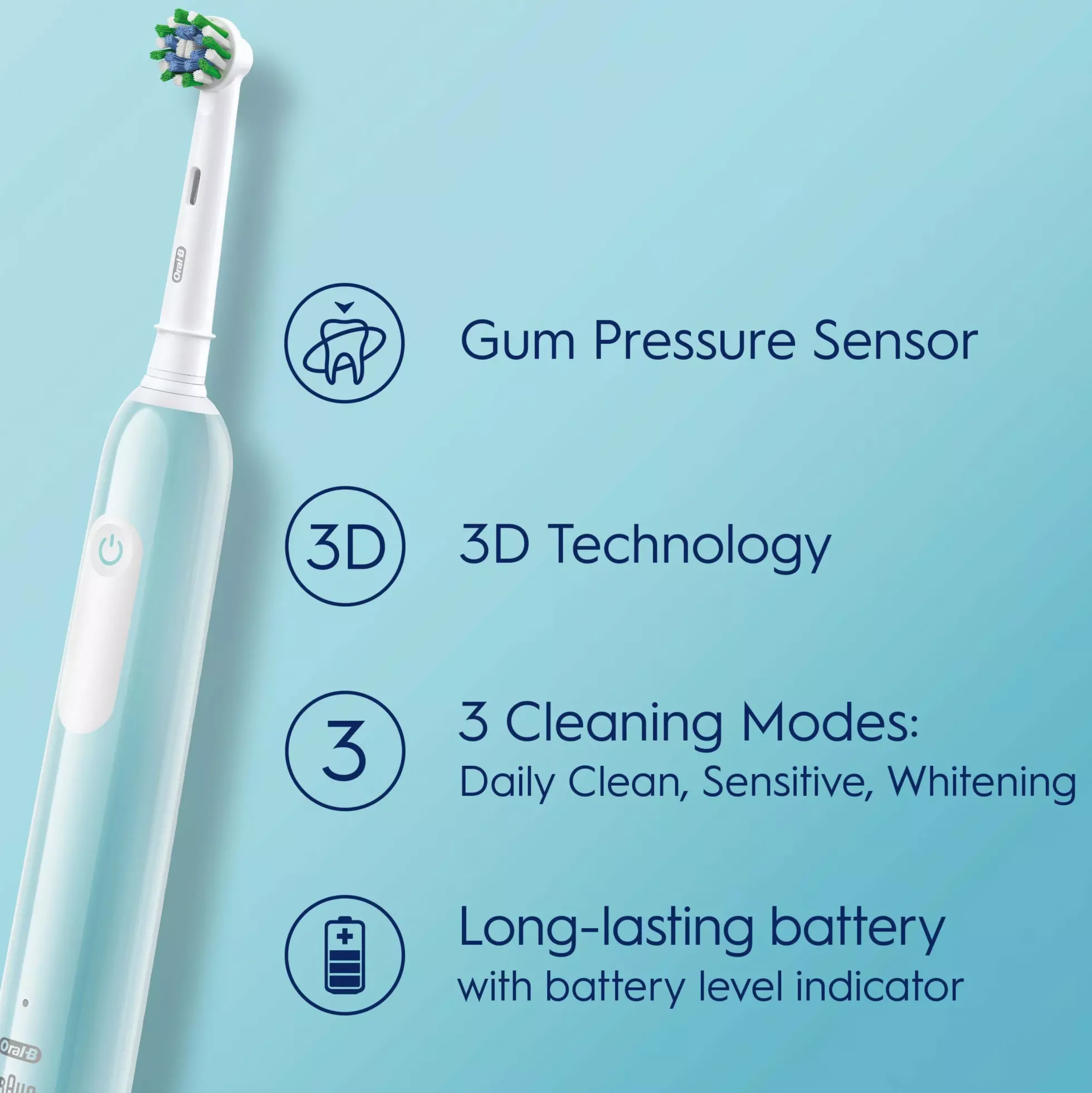 Oral B Pro Series 1 Electric Toothbrush Designed By Braun Blue