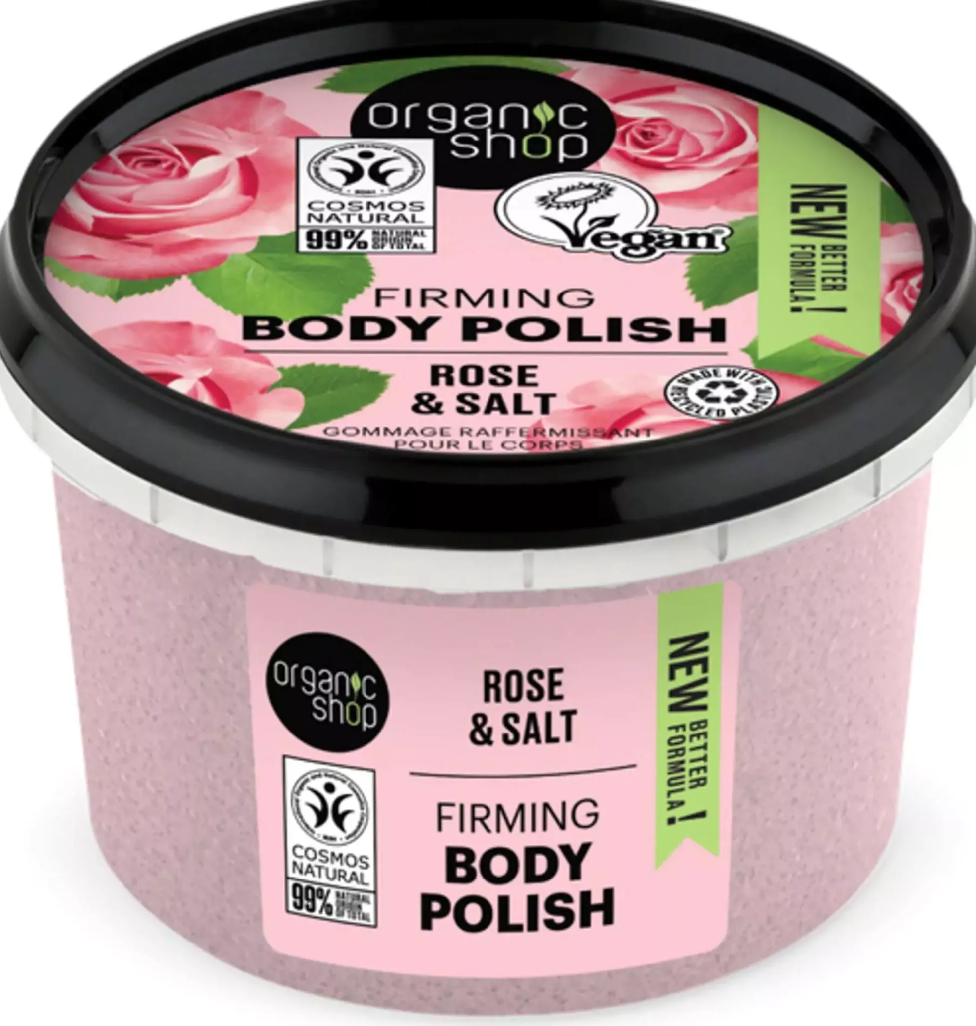 Organic Shop Body Polish Rose & Salt 250 ml
