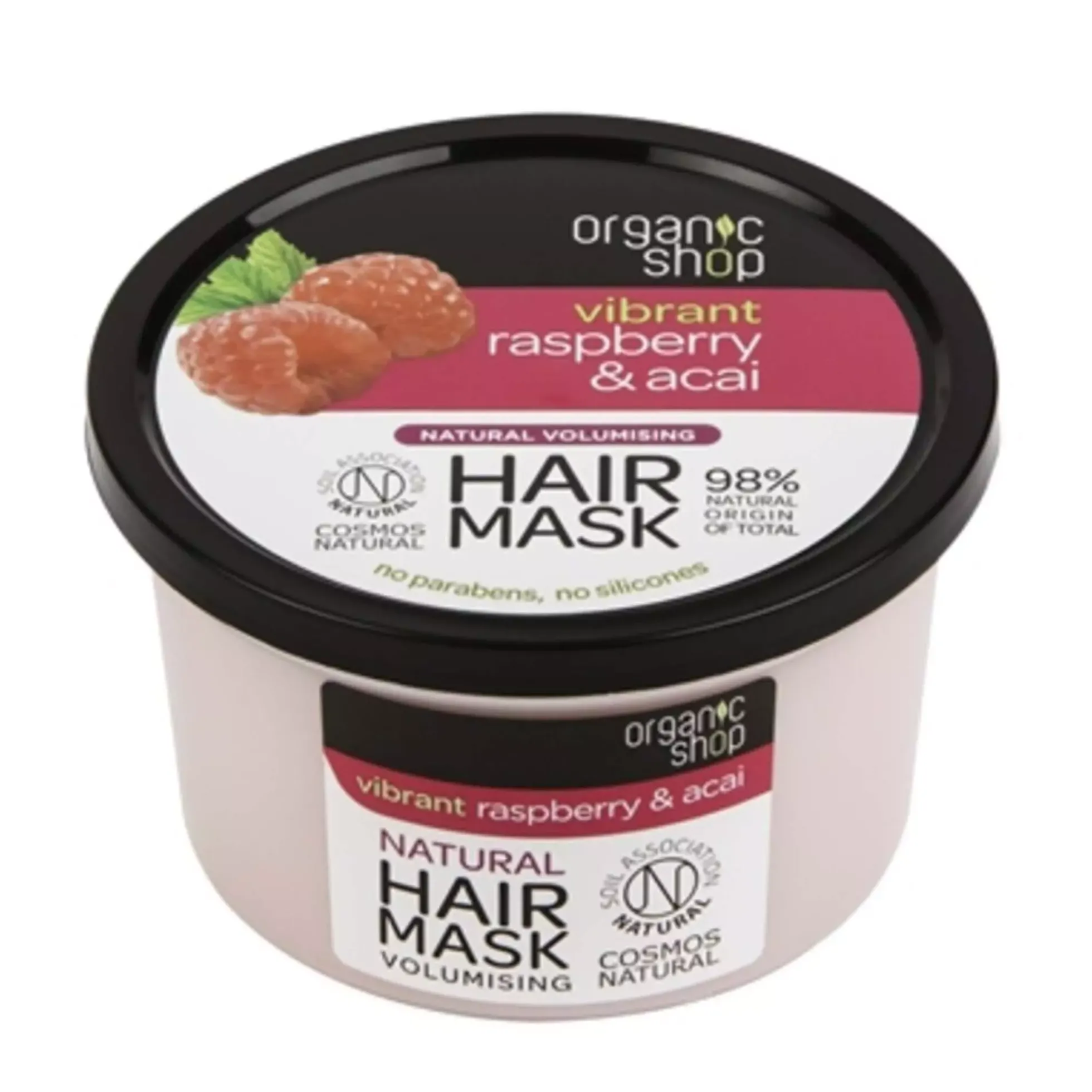 Organic Shop Volumising Hair Mask Raspberry & Acai 250 ml