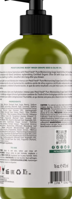 Petal FreshPure Grape Seed & Olive Oil Body Wash 473 ml