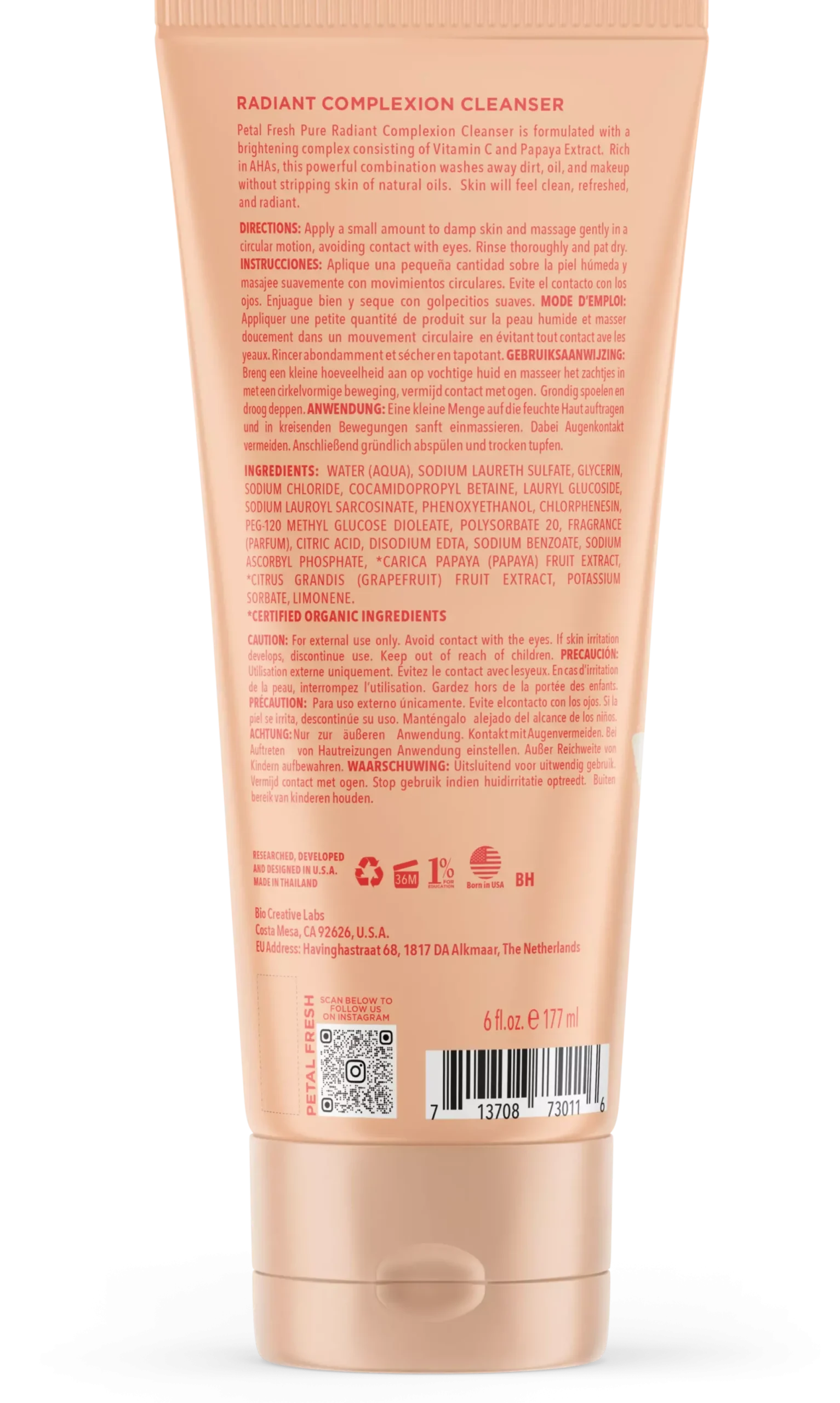 Petal FreshPure Radiant Complexion Cleanser 177 ml