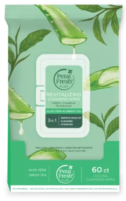 Petal FreshPure Revitalizing Aloe Vera & Green Tea Cleansing Wipes