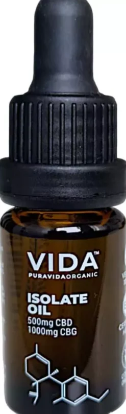 Pura Vida Isolate Oil CBG 10 %, CBD 5% 10 ml