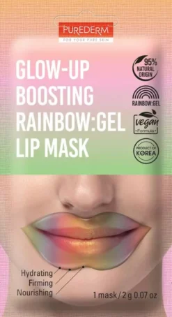 Purederm Glow Up Boosting RAINBOW:gel Lip Mask 2 g