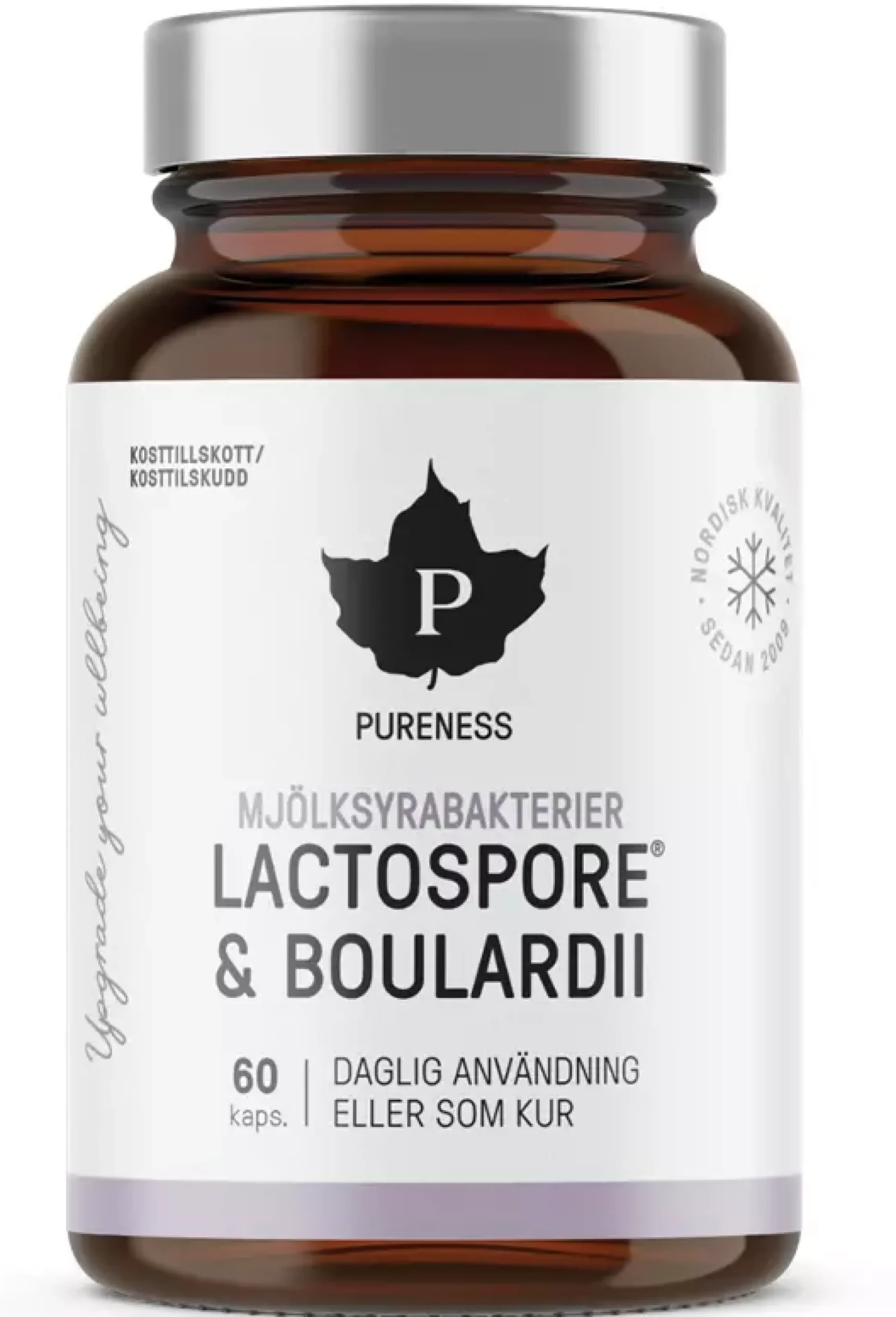 Pureness Mjölksyrabakterier Lactospore + Boulardii 60 st