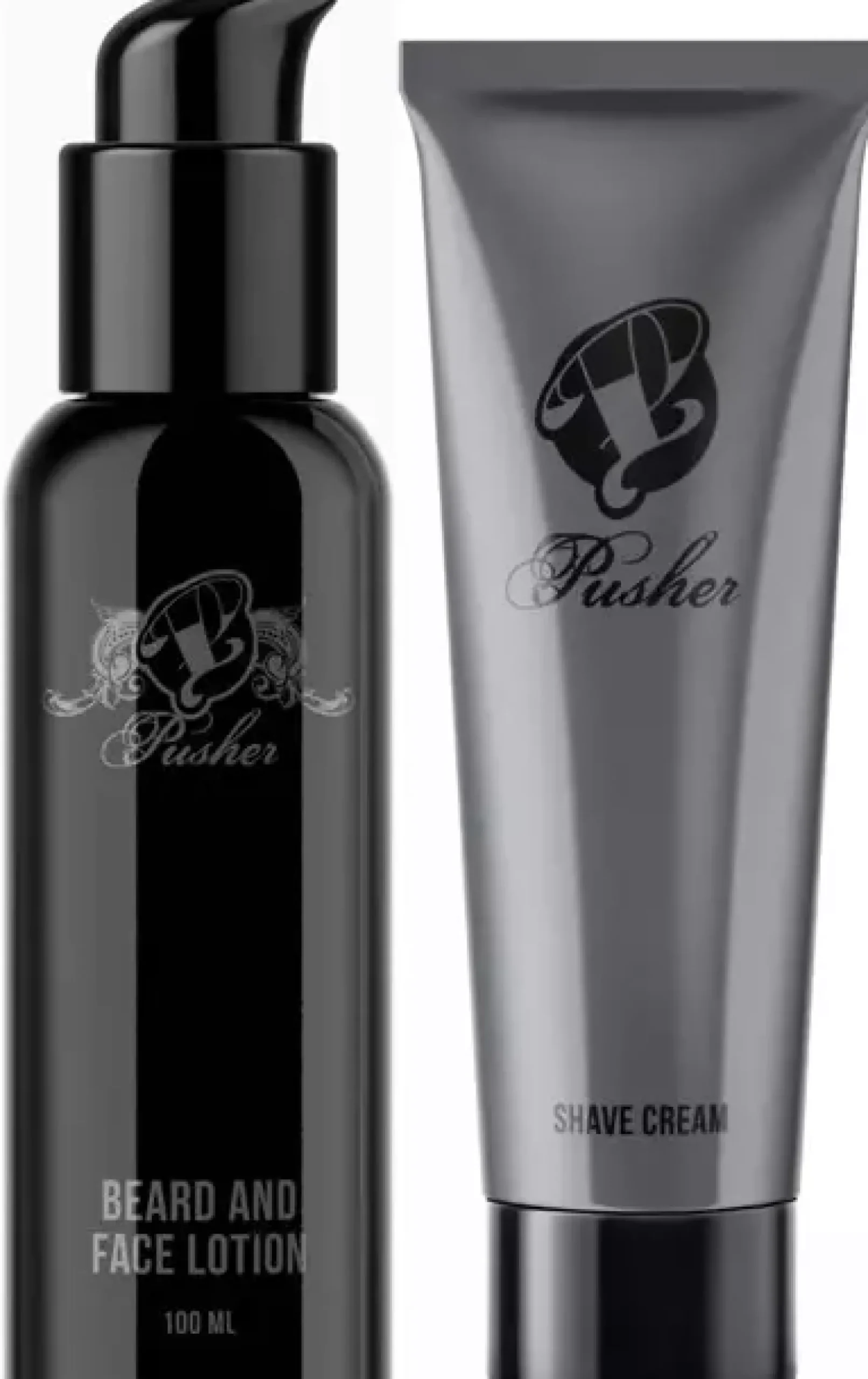 Pusher Beard and Face Lotion 100 ml & Shave Cream 100 ml