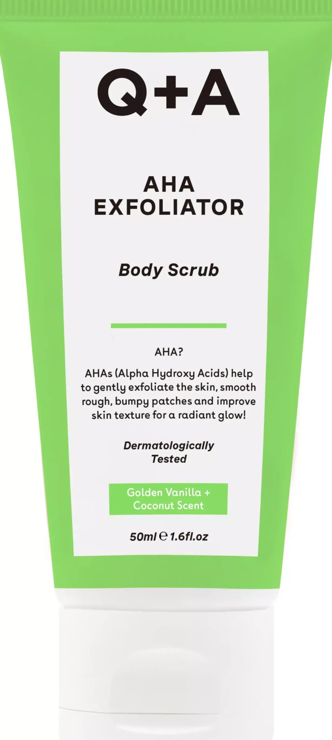 Q+A AHA Exfoliator Body Scrub 50 ml