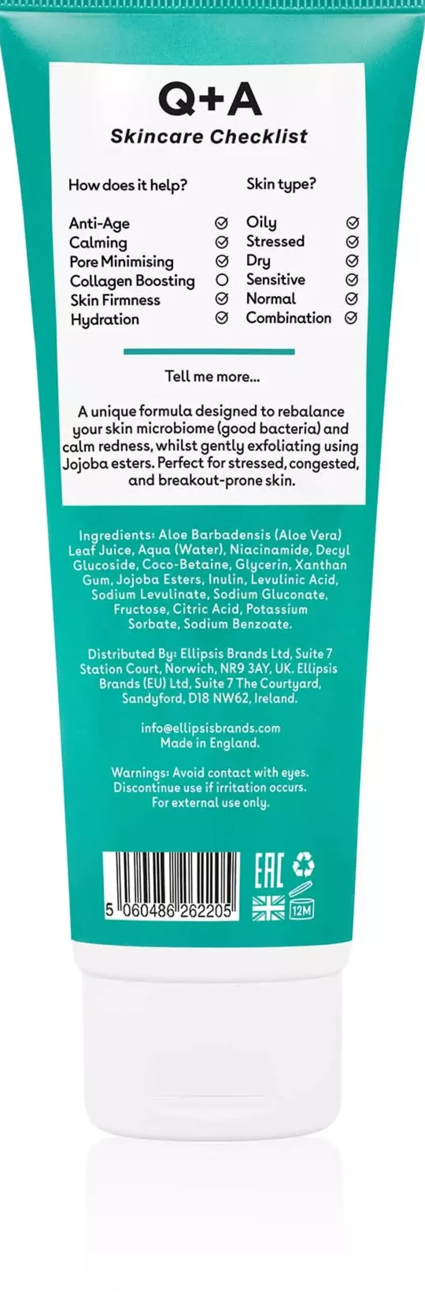 Q+A Niacinamide Gel Cleanser 125 ml