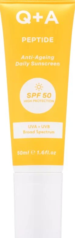 Q+A Peptide Renewing Face Sunscreen SPF 50 50 ml