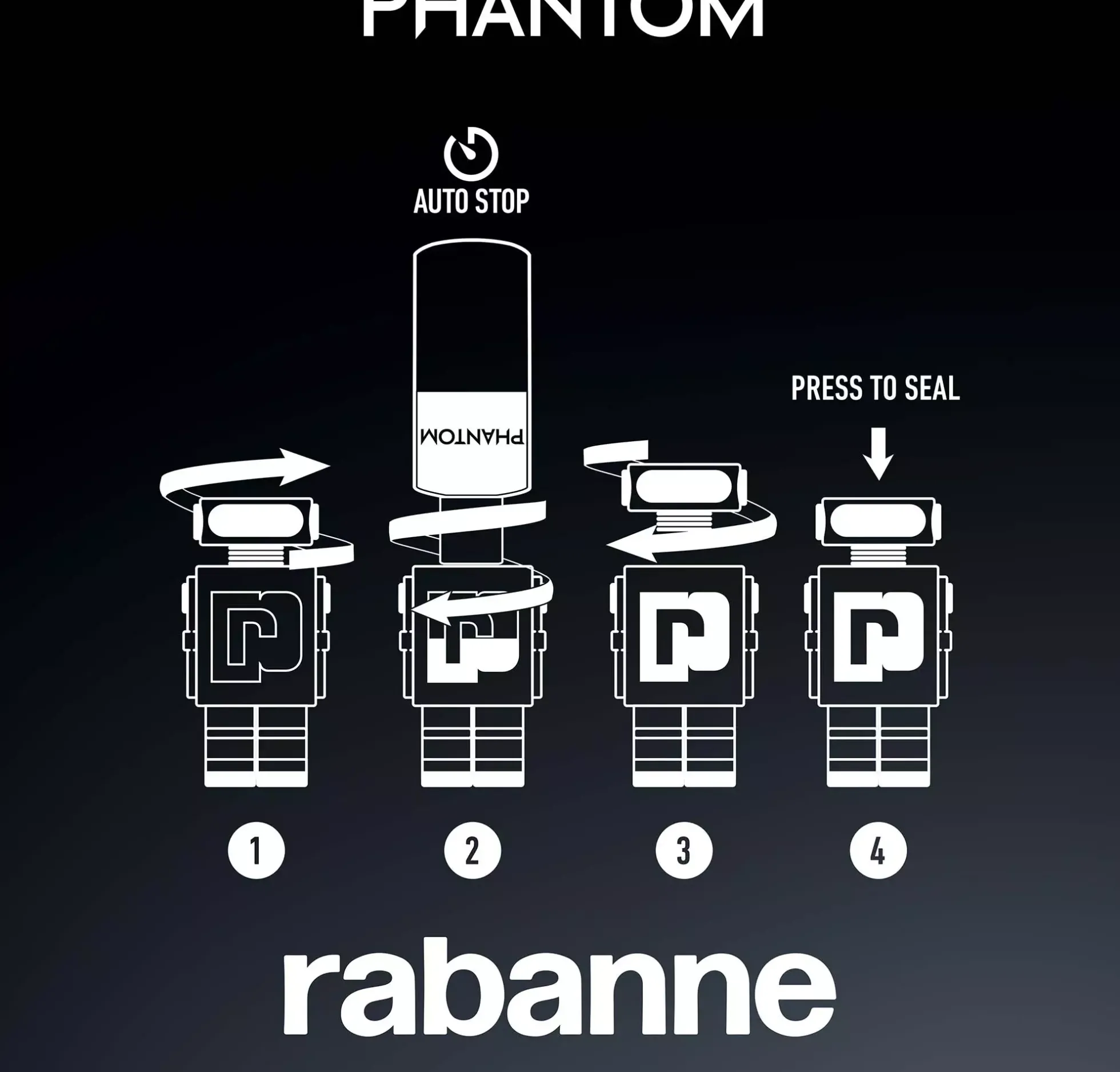 Rabanne Phantom Eau de toilette refill 200 st